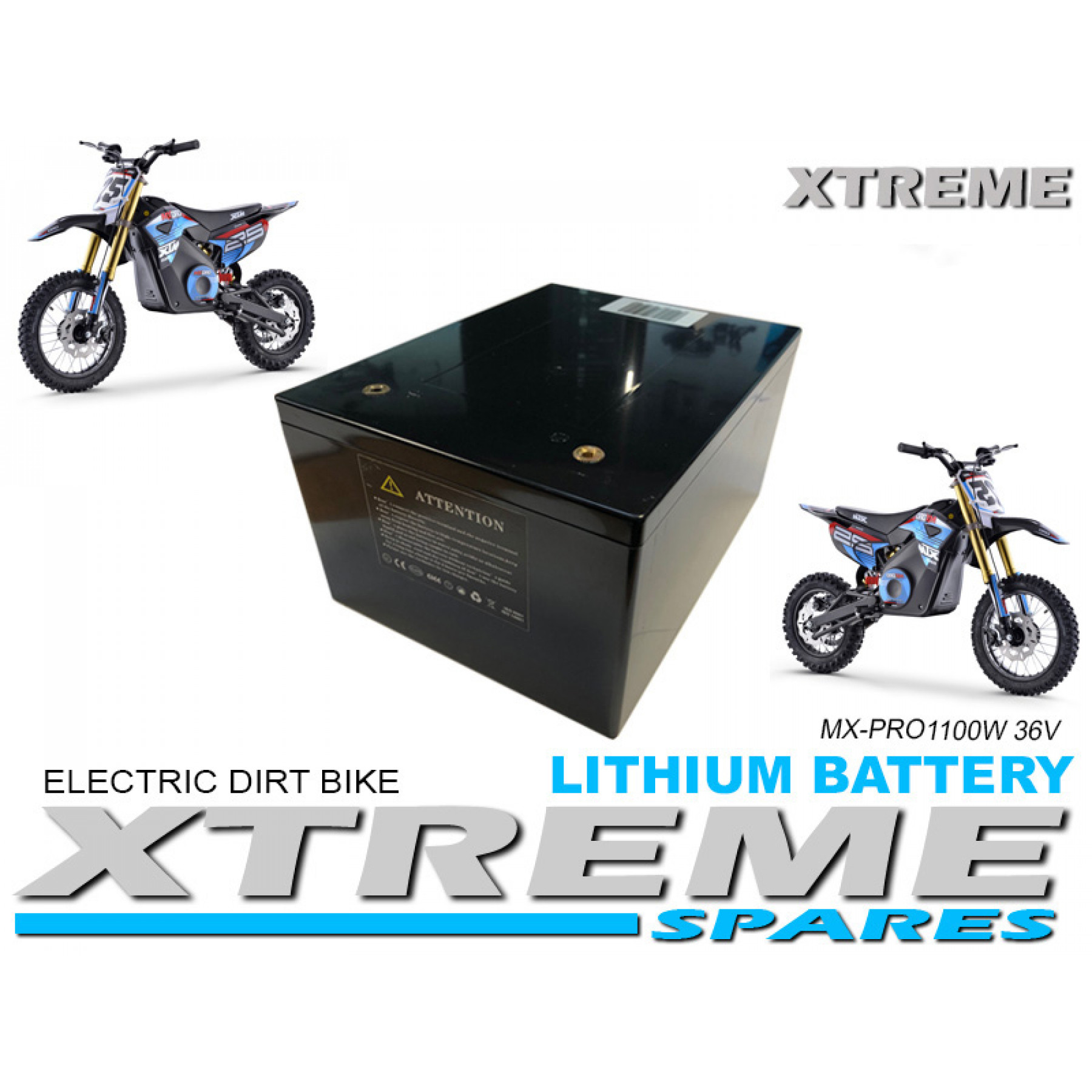 XTREME ELECTRIC XTM MX-PRO 36V 1100W LITHIUM REPLACEMENT BATTERY