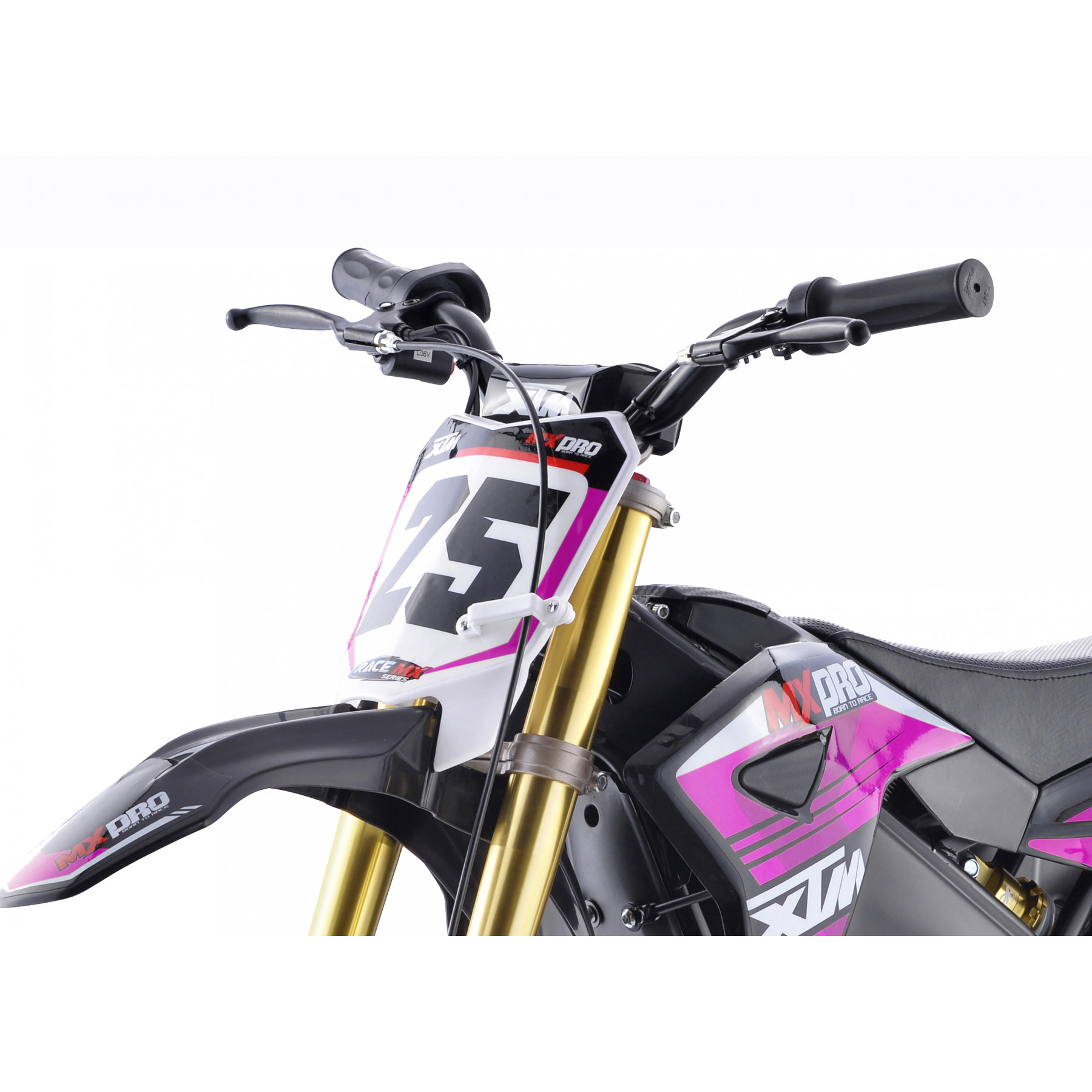 XTM MX-PRO 36V 1100W LITHIUM DIRT BIKE 12/10 WHEEL PINK