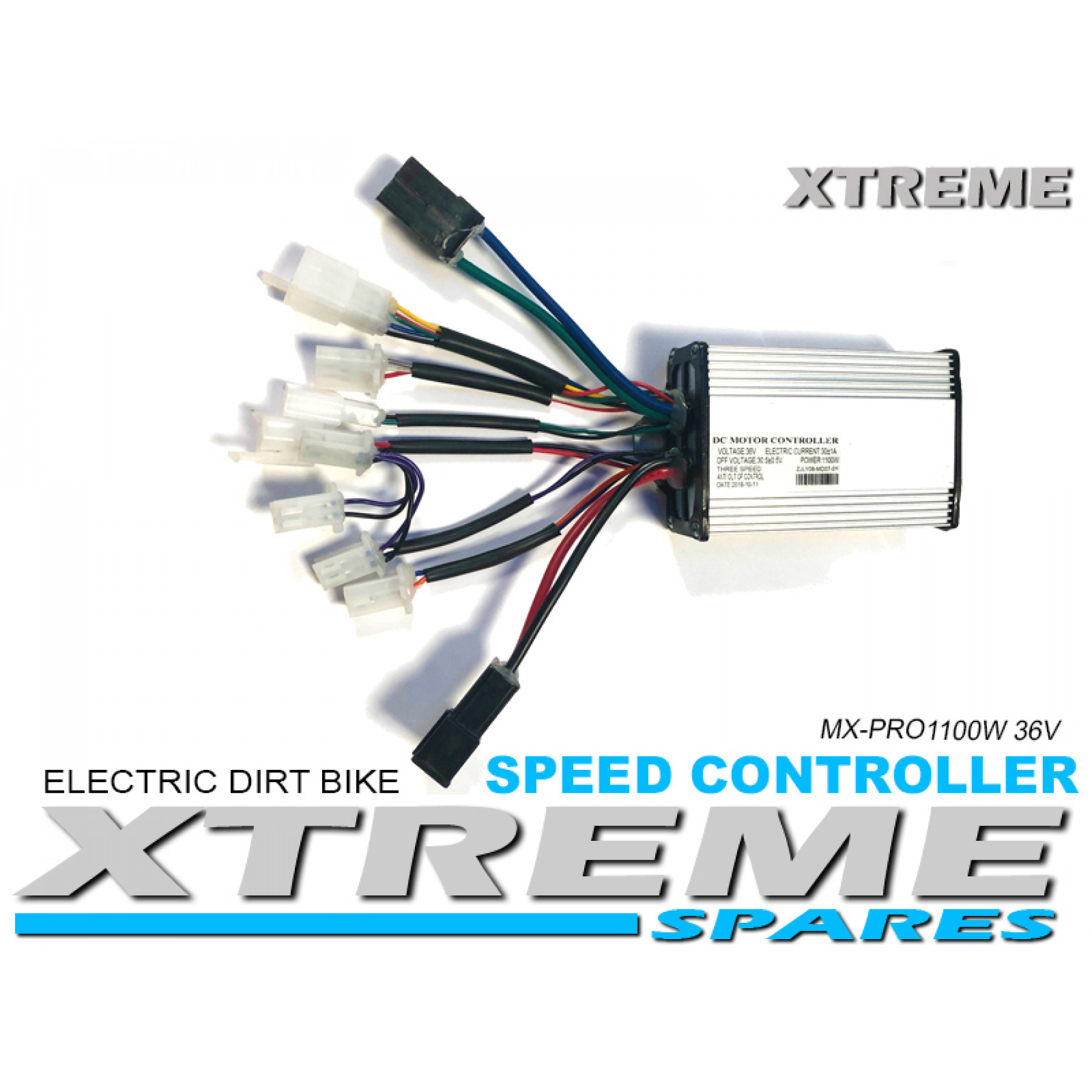 XTREME ELECTRIC XTM MX-PRO 36V 1100W LITHIUM REPLACEMENT SPEED CONTROLLER MODEL ZJLY-08-MD07-01