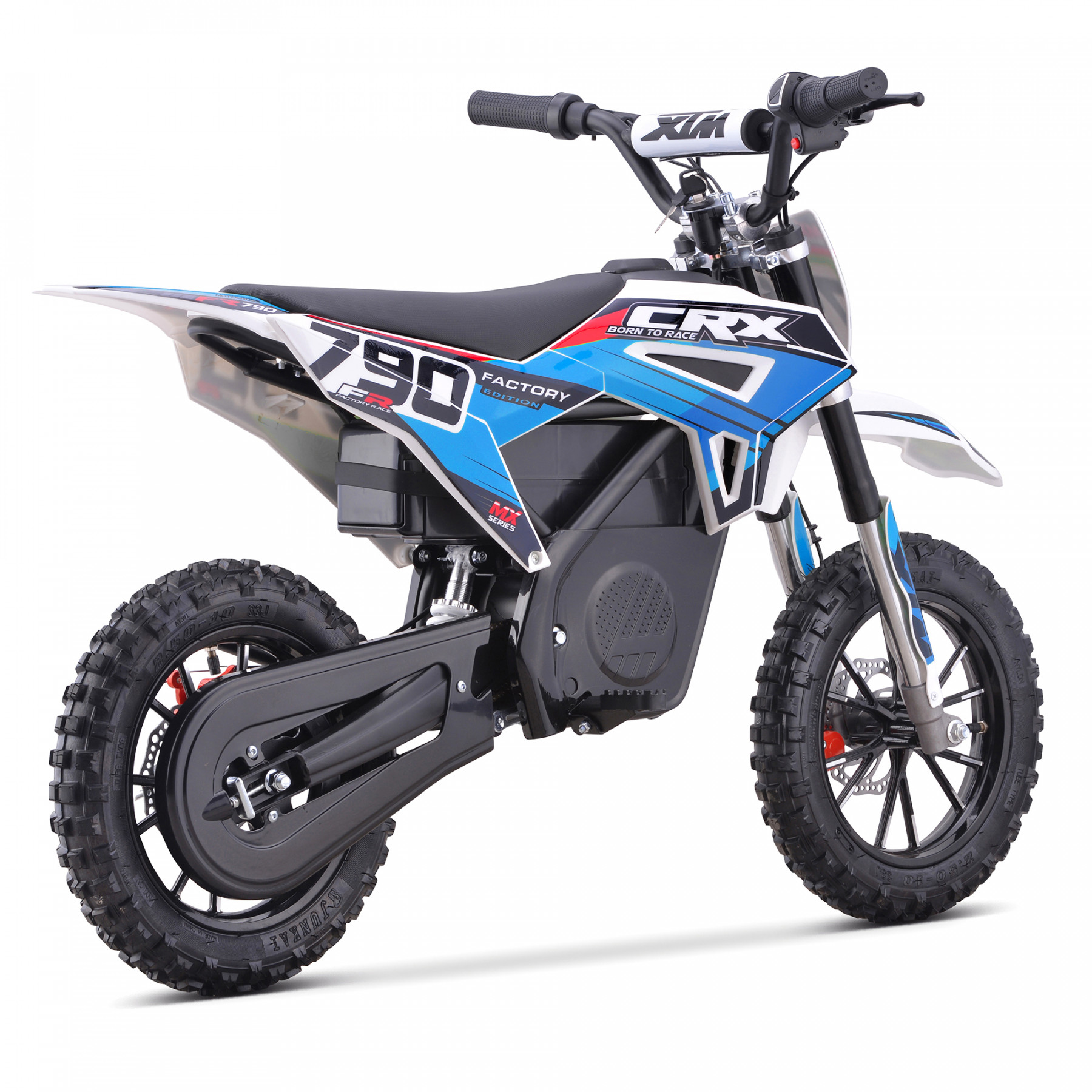 XTM CRX 36V 790W LITHIUM ELECTRIC DIRT BIKE BLUE