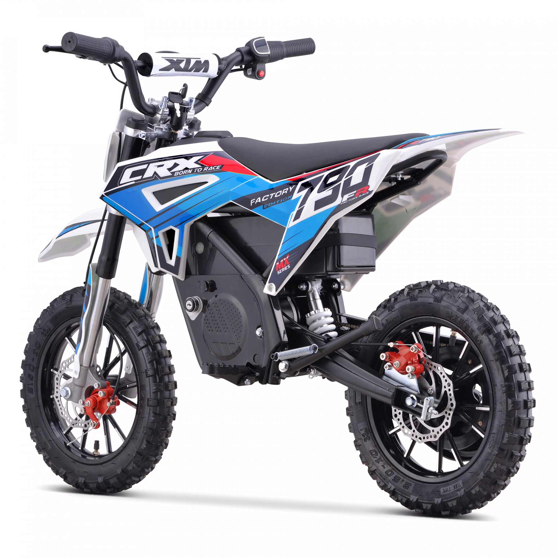 XTM CRX 36V 790W LITHIUM ELECTRIC DIRT BIKE BLUE