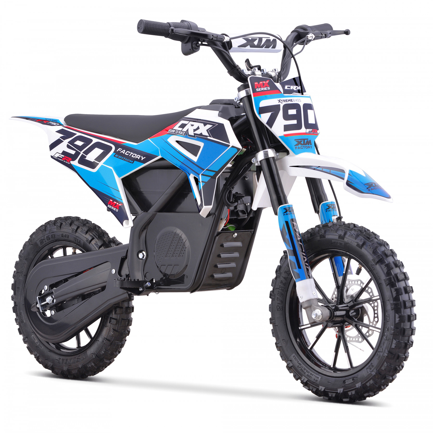 XTM CRX 36V 790W LITHIUM ELECTRIC DIRT BIKE BLUE