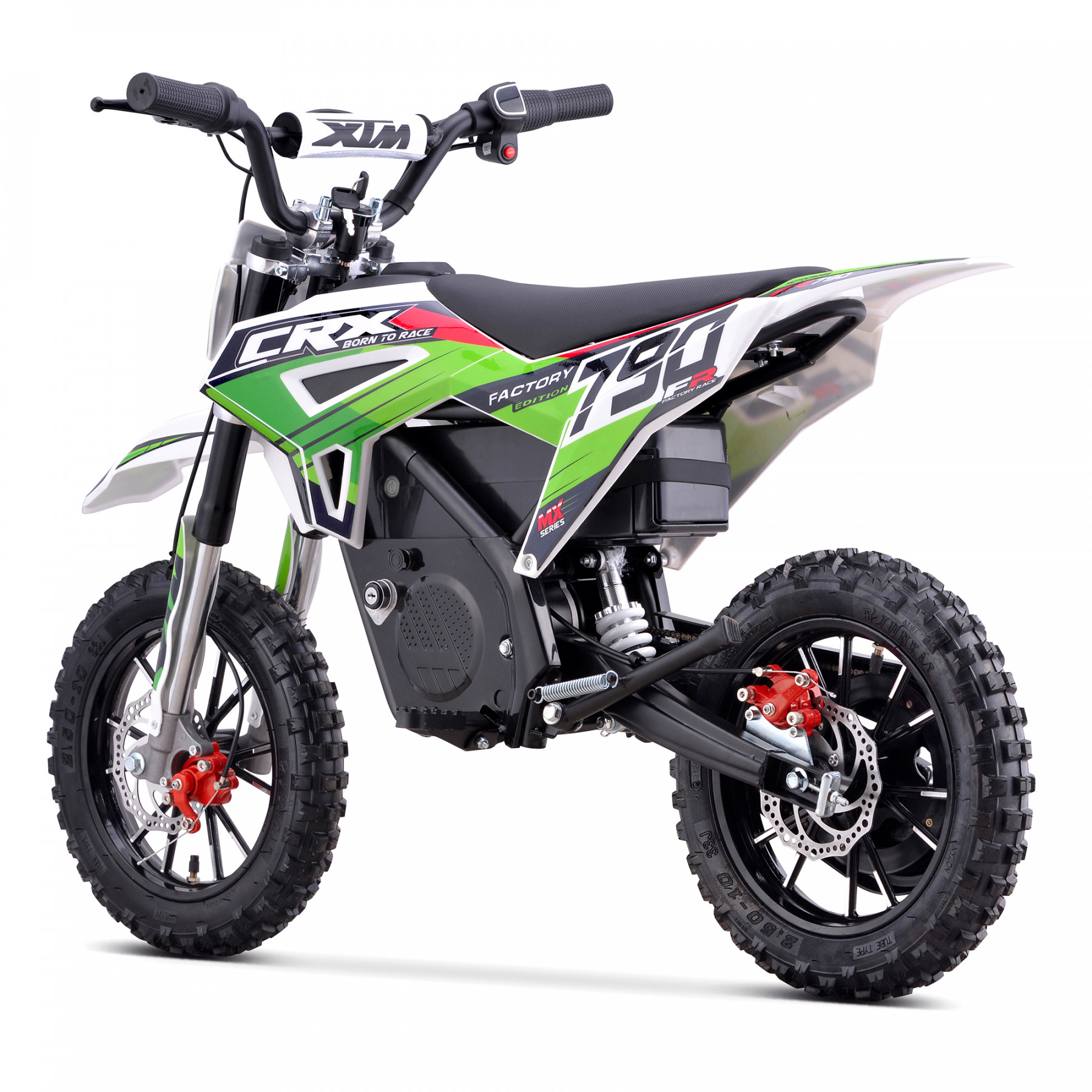 XTM CRX 36V 790W LITHIUM ELECTRIC DIRT BIKE GREEN