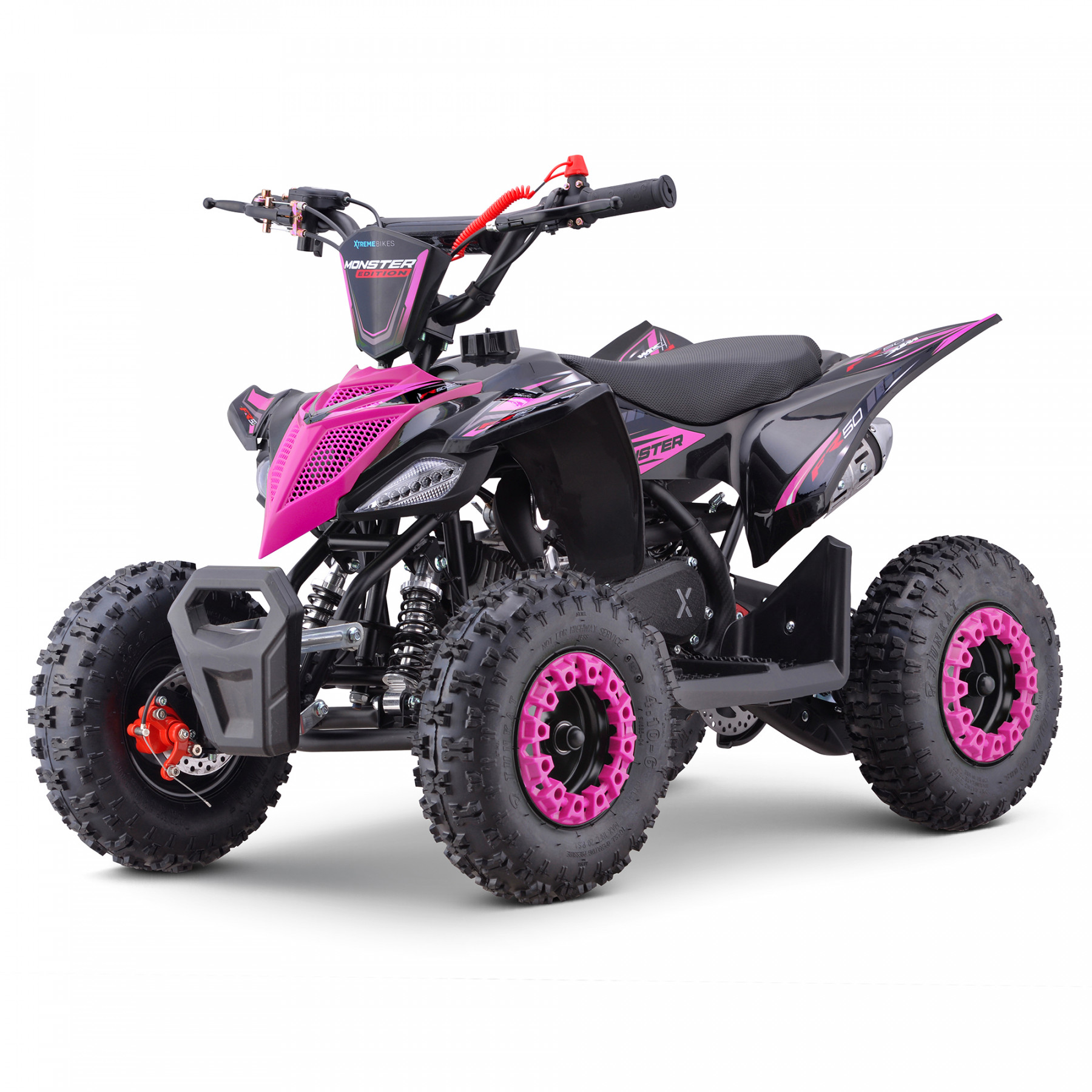 XTM MONSTER 50cc PETROL QUAD BIKE PINK