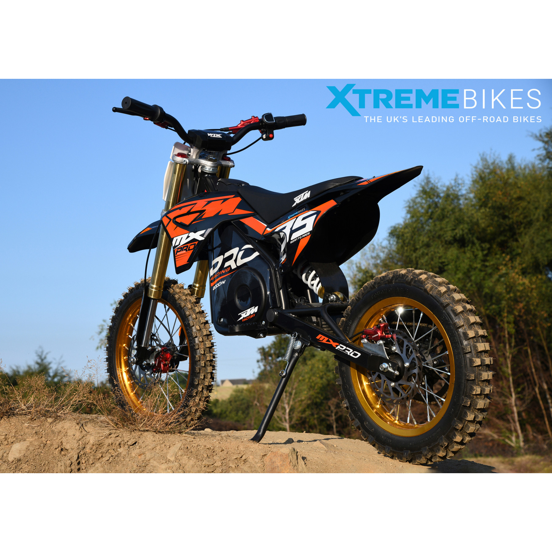 2026 XTM MXPRO 48V 2000W LITHIUM ELECTRIC DIRT BIKE BIG 14/12