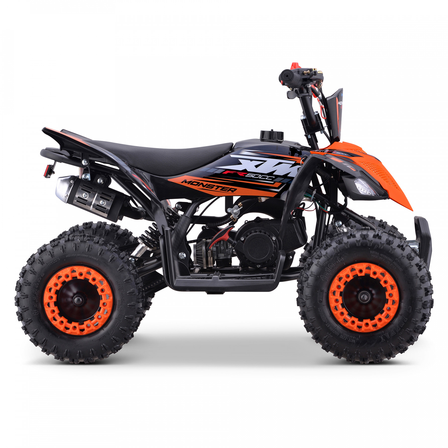 XTM MONSTER 50cc PETROL QUAD BIKE ORANGE