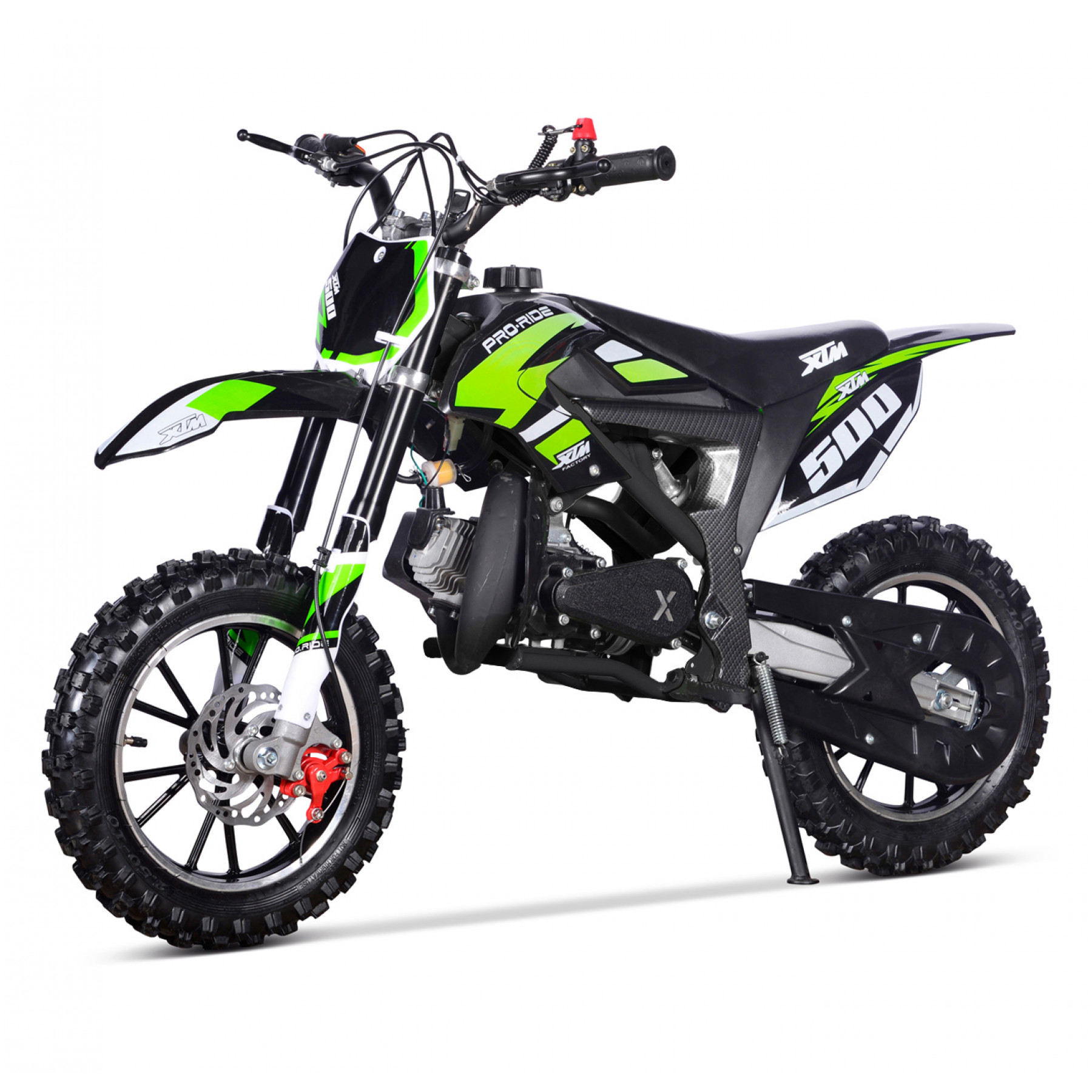 XTM PRO RIDER 50cc DIRT BIKE BLACK GREEN