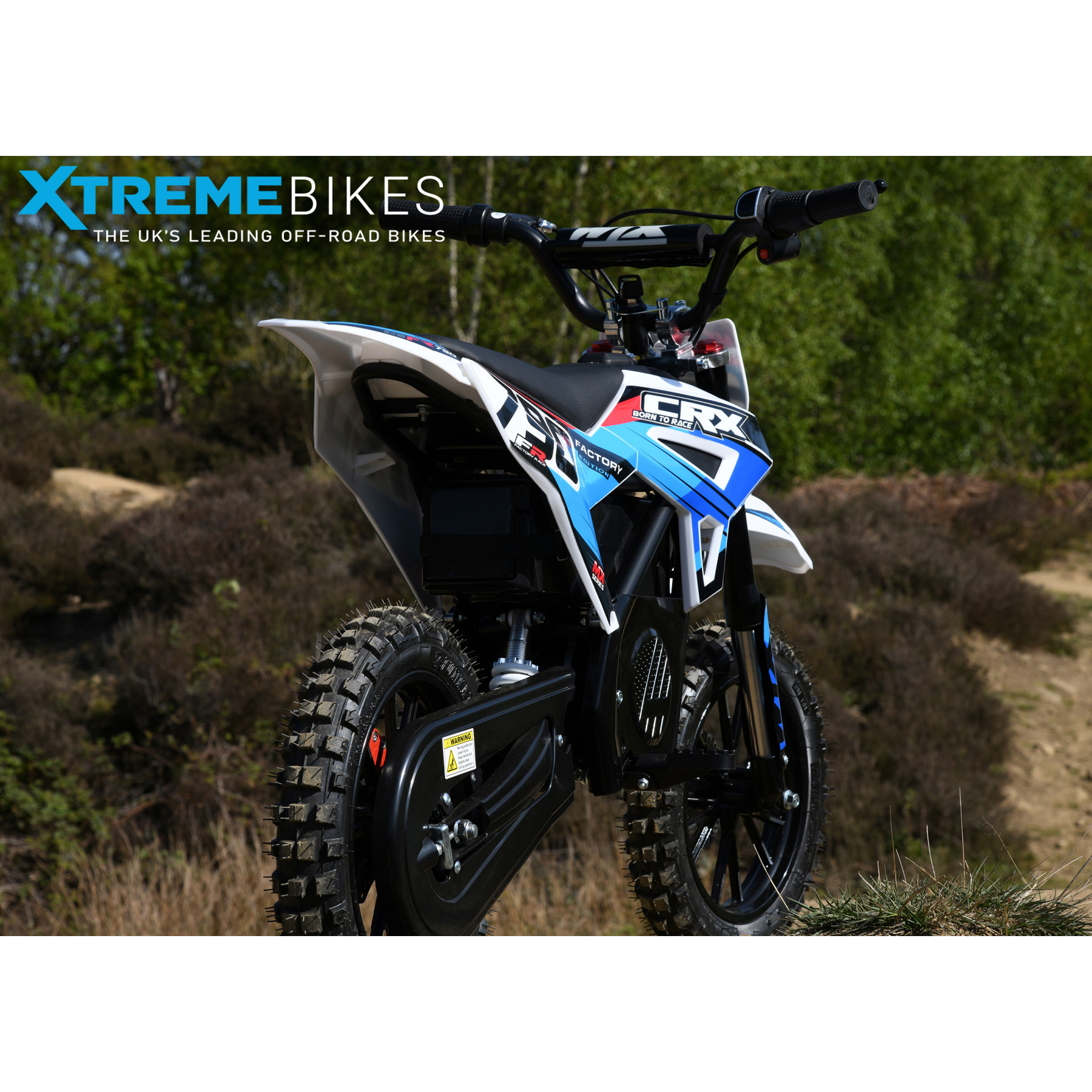 XTM CRX 36V 790W LITHIUM ELECTRIC DIRT BIKE BLUE