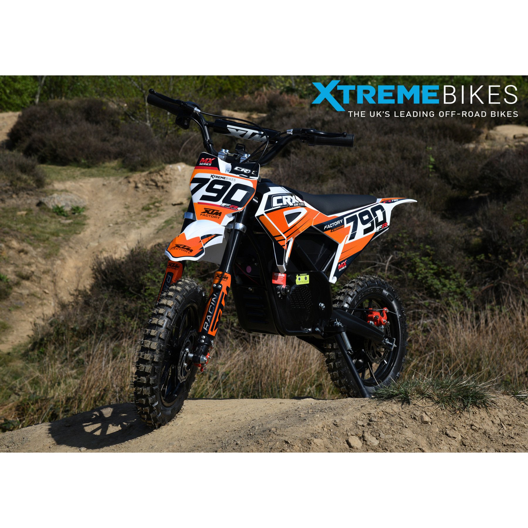 XTM CRX 36V 790W LITHIUM ELECTRIC DIRT BIKE ORANGE