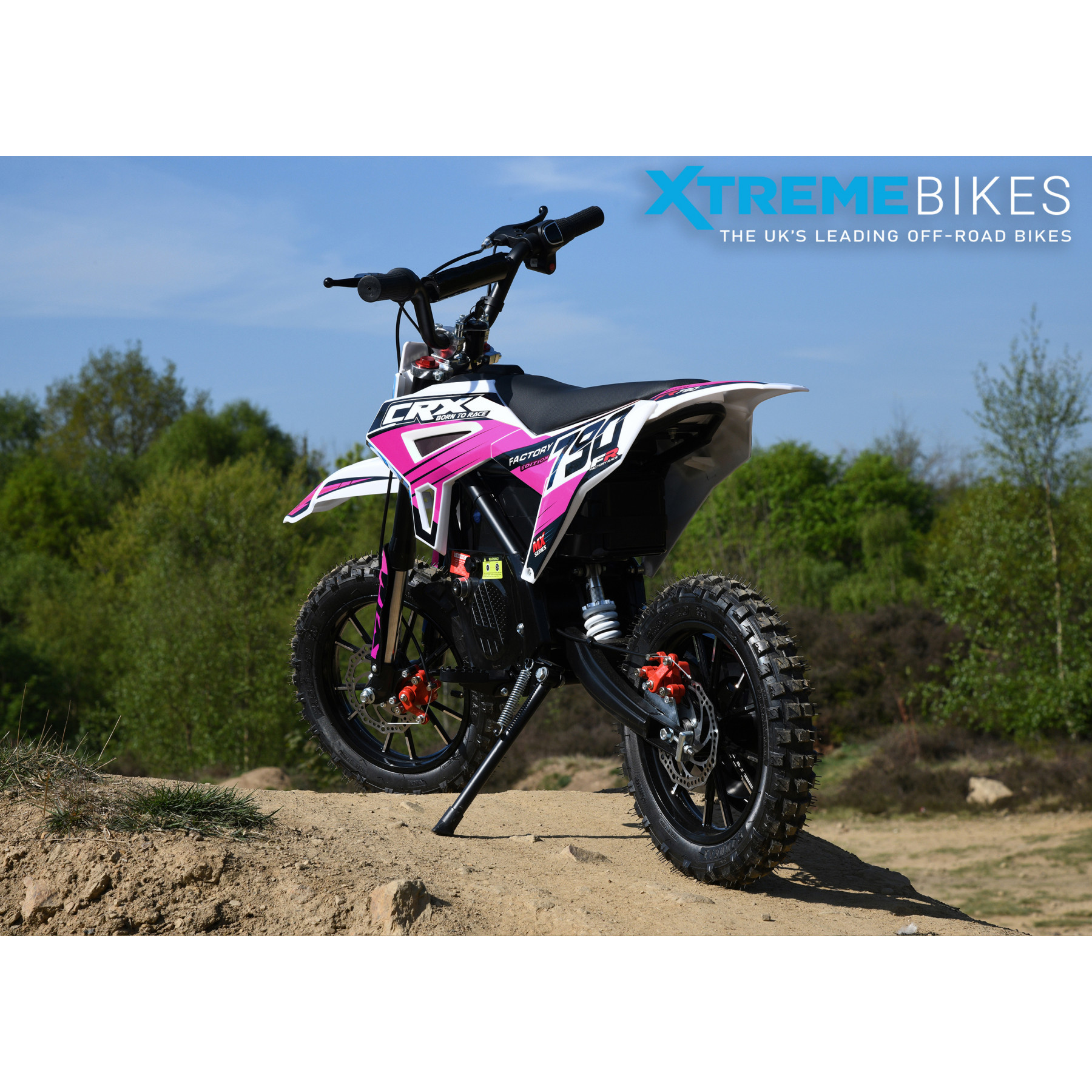 XTM CRX 36V 790W LITHIUM ELECTRIC DIRT BIKE PINK