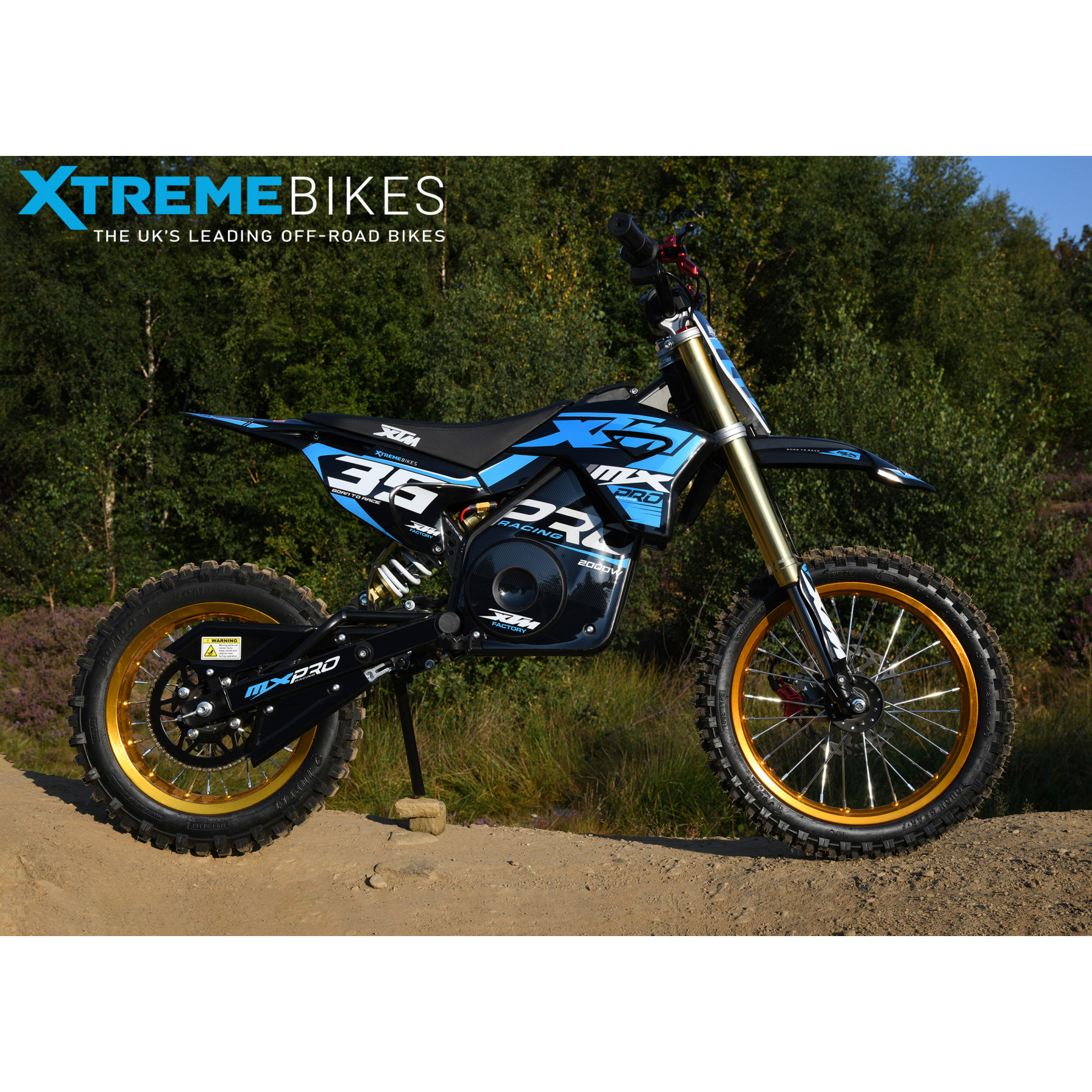 2026 XTM MXPRO 60V 2000W LITHIUM ELECTRIC DIRT BIKE BIG 14/12