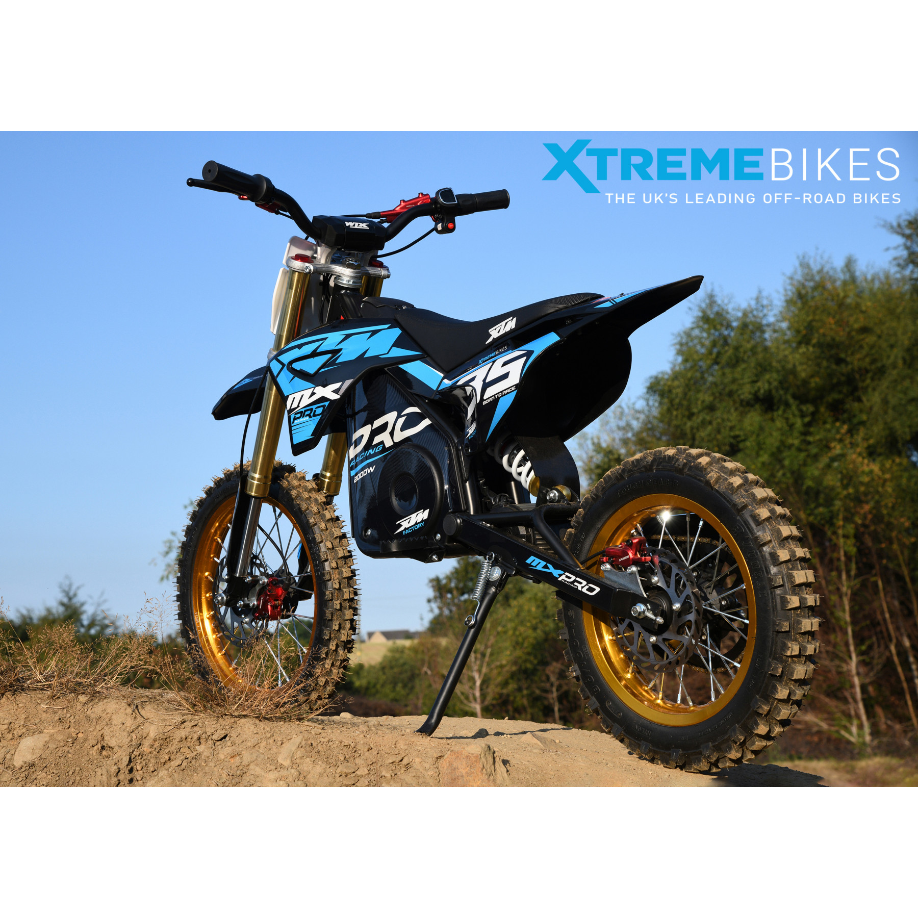 2026 XTM MXPRO 48V 2000W LITHIUM ELECTRIC DIRT BIKE BIG 14/12