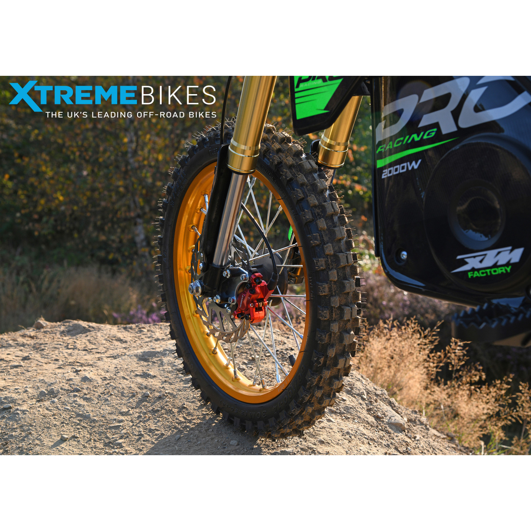 2026 XTM MXPRO 60V 2000W LITHIUM ELECTRIC DIRT BIKE BIG 14/12