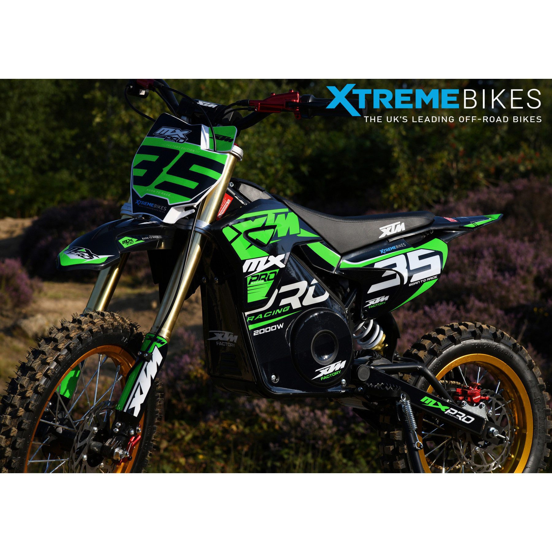 2026 XTM MXPRO 60V 2000W LITHIUM ELECTRIC DIRT BIKE BIG 14/12