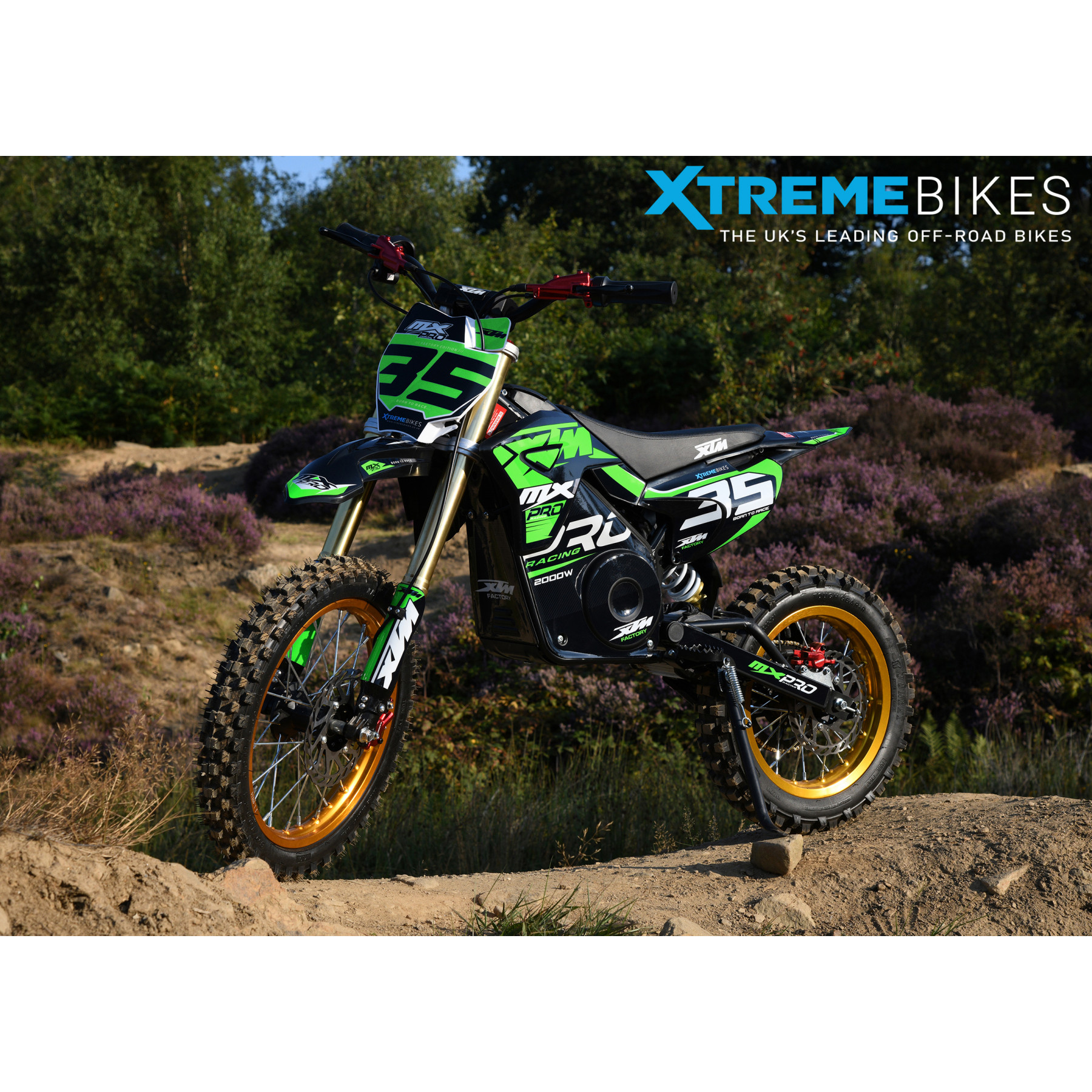 2026 XTM MXPRO 60V 2000W LITHIUM ELECTRIC DIRT BIKE BIG 14/12