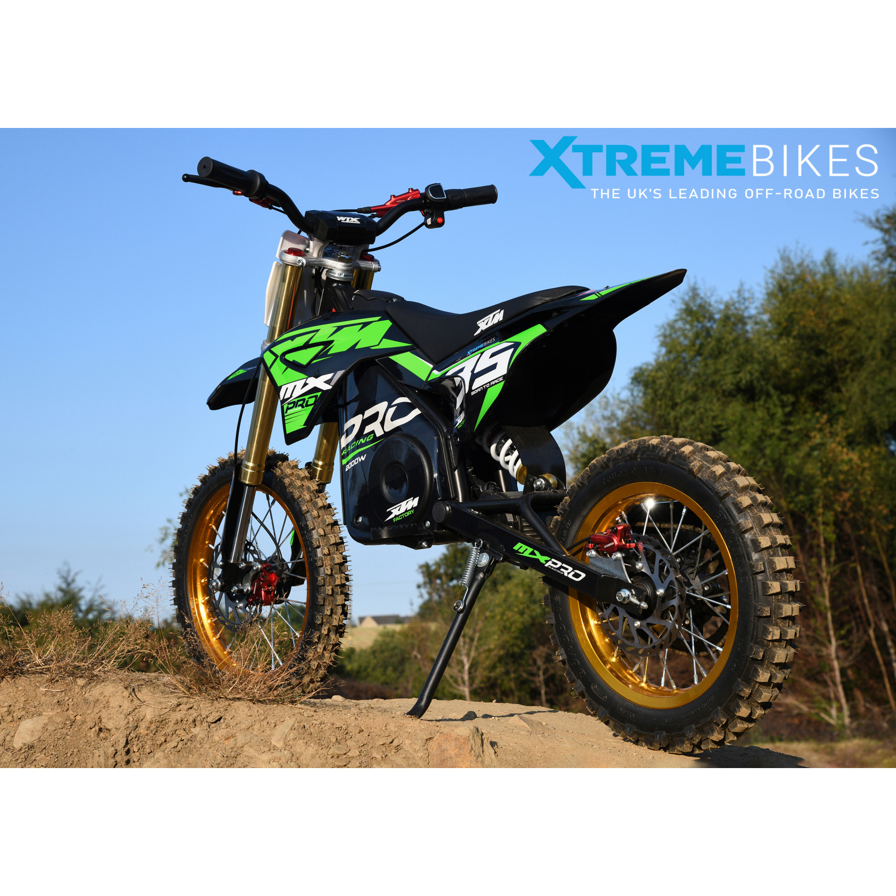 2026 XTM MXPRO 48V 2000W LITHIUM ELECTRIC DIRT BIKE BIG 14/12