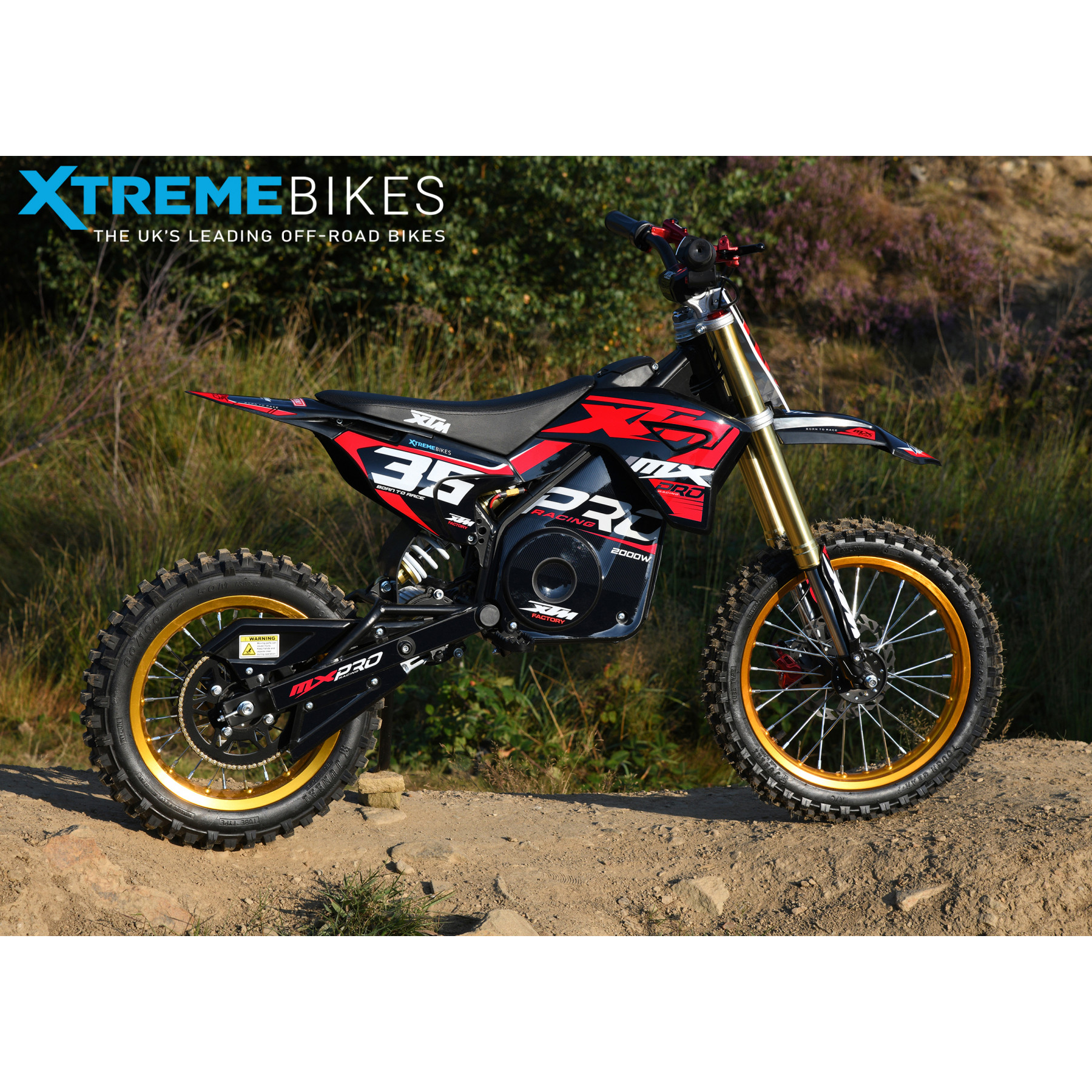 2026 XTM MXPRO 60V 2000W LITHIUM ELECTRIC DIRT BIKE BIG 14/12