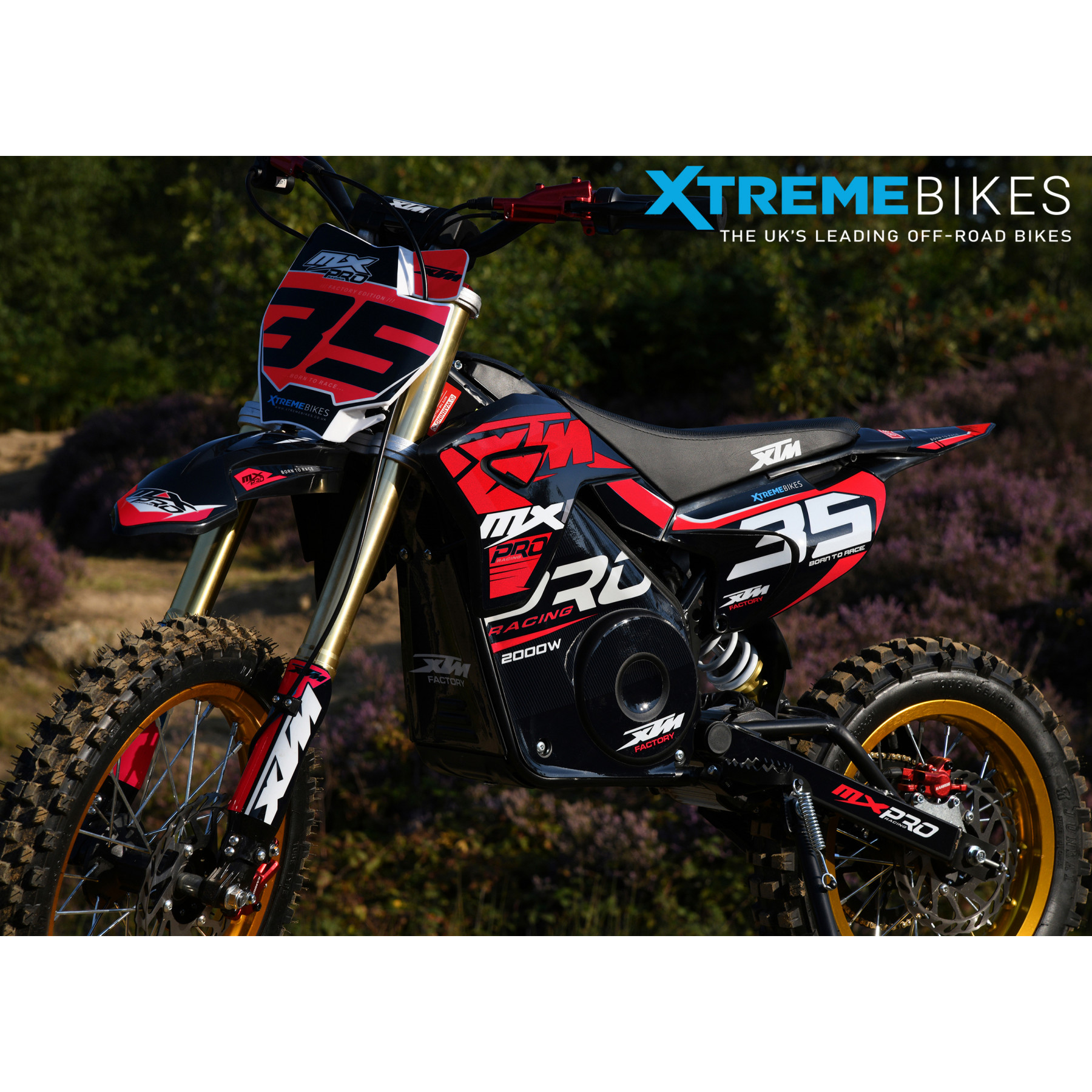 2026 XTM MXPRO 60V 2000W LITHIUM ELECTRIC DIRT BIKE BIG 14/12