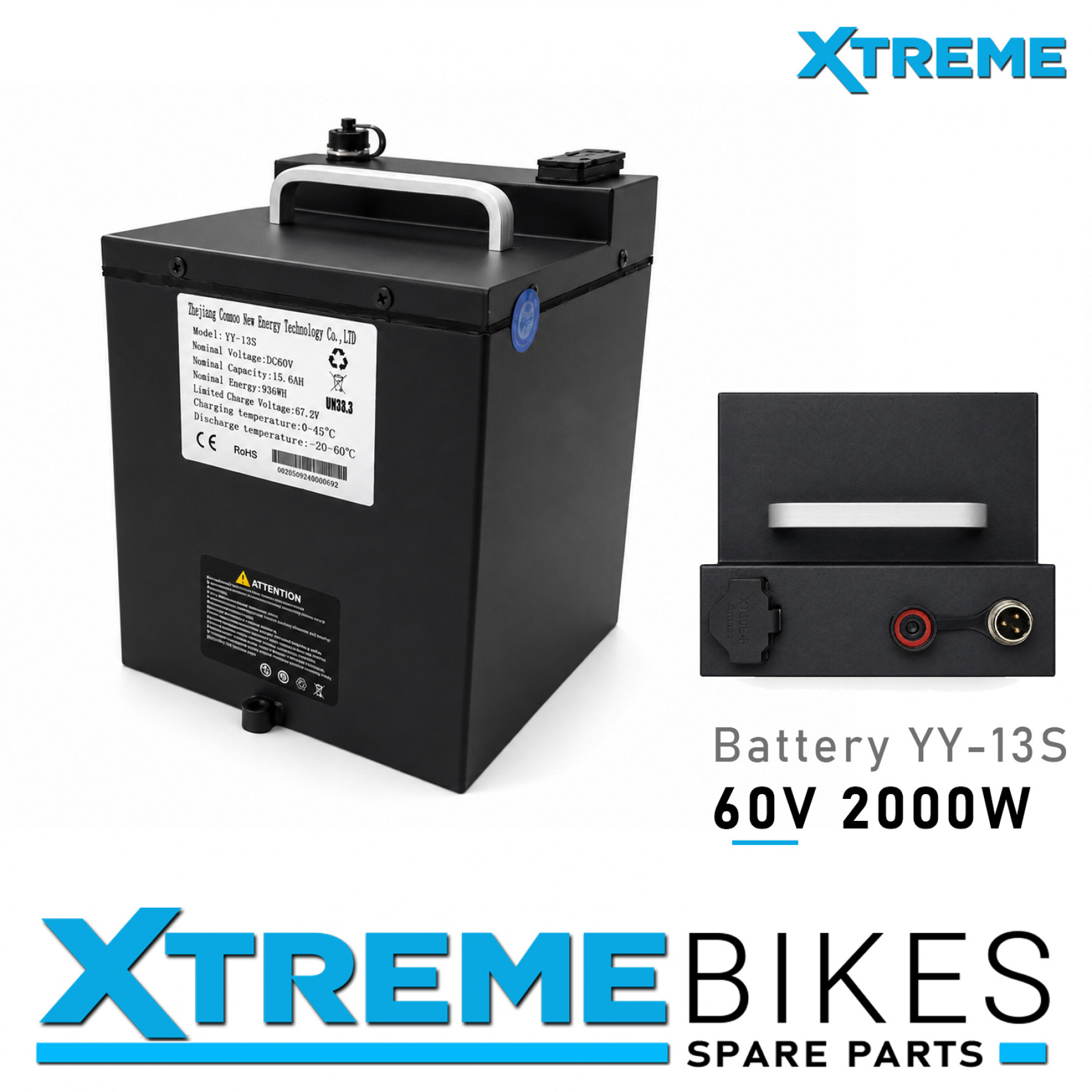 XTM MX-PRO 60V 2000W COMPLETE REPLACEMENT BATTERY YY-13S