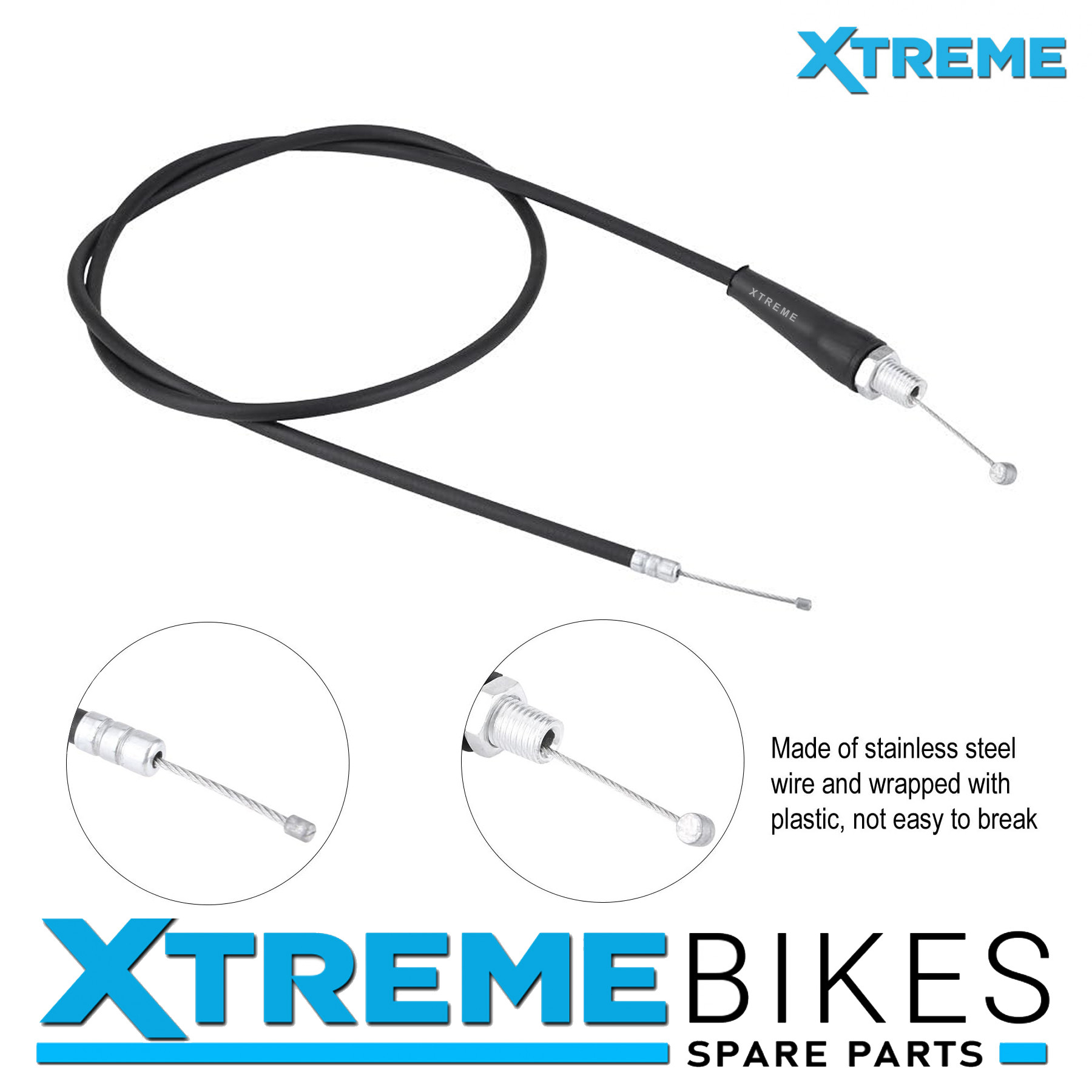 XTM MX60 60CC PETROL DIRT BIKE REPLACEMENT ADJUSTABLE THROTTLE CABLE