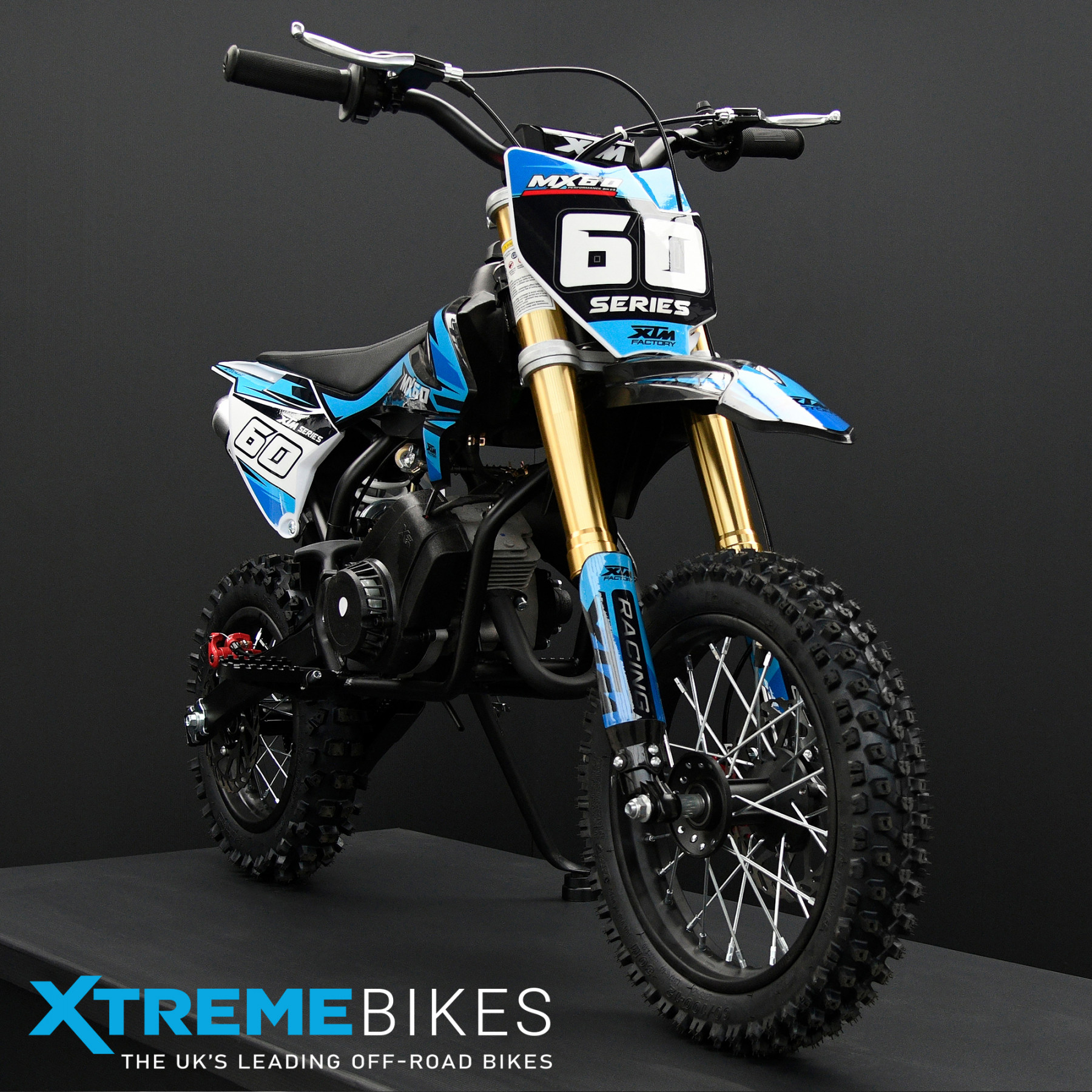 XTM MX60 RACING 60CC DIRT BIKE BLUE