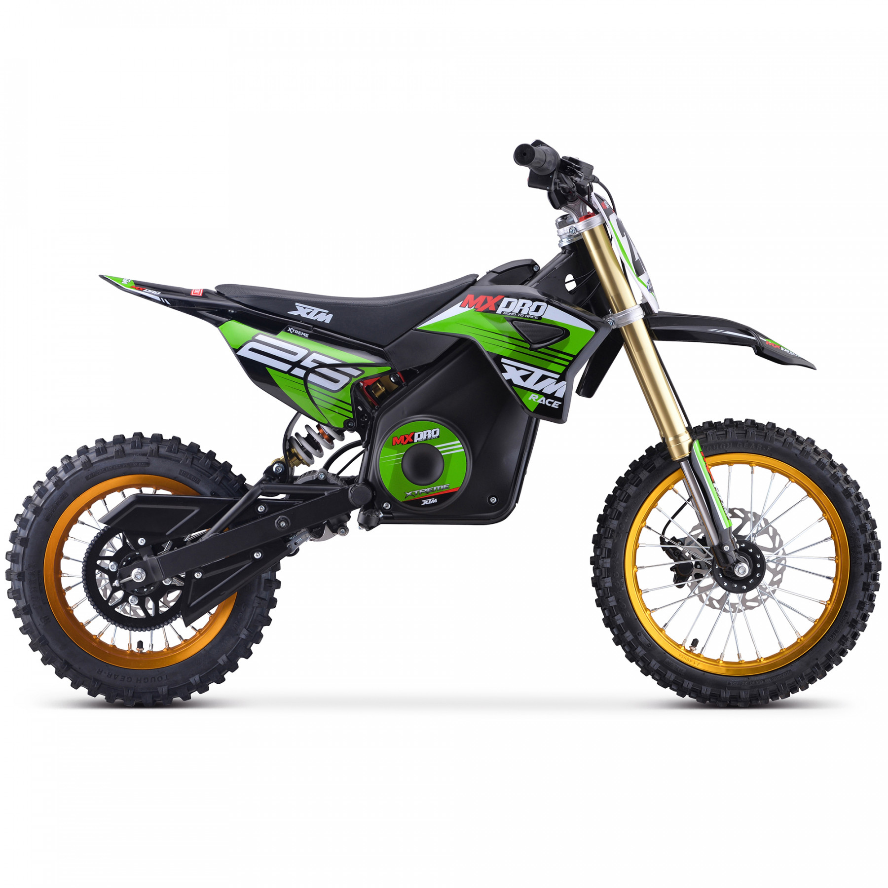 XTM MX-PRO 48V 1600W BIG WHEEL 14/12 LITHIUM DIRT BIKE GREEN