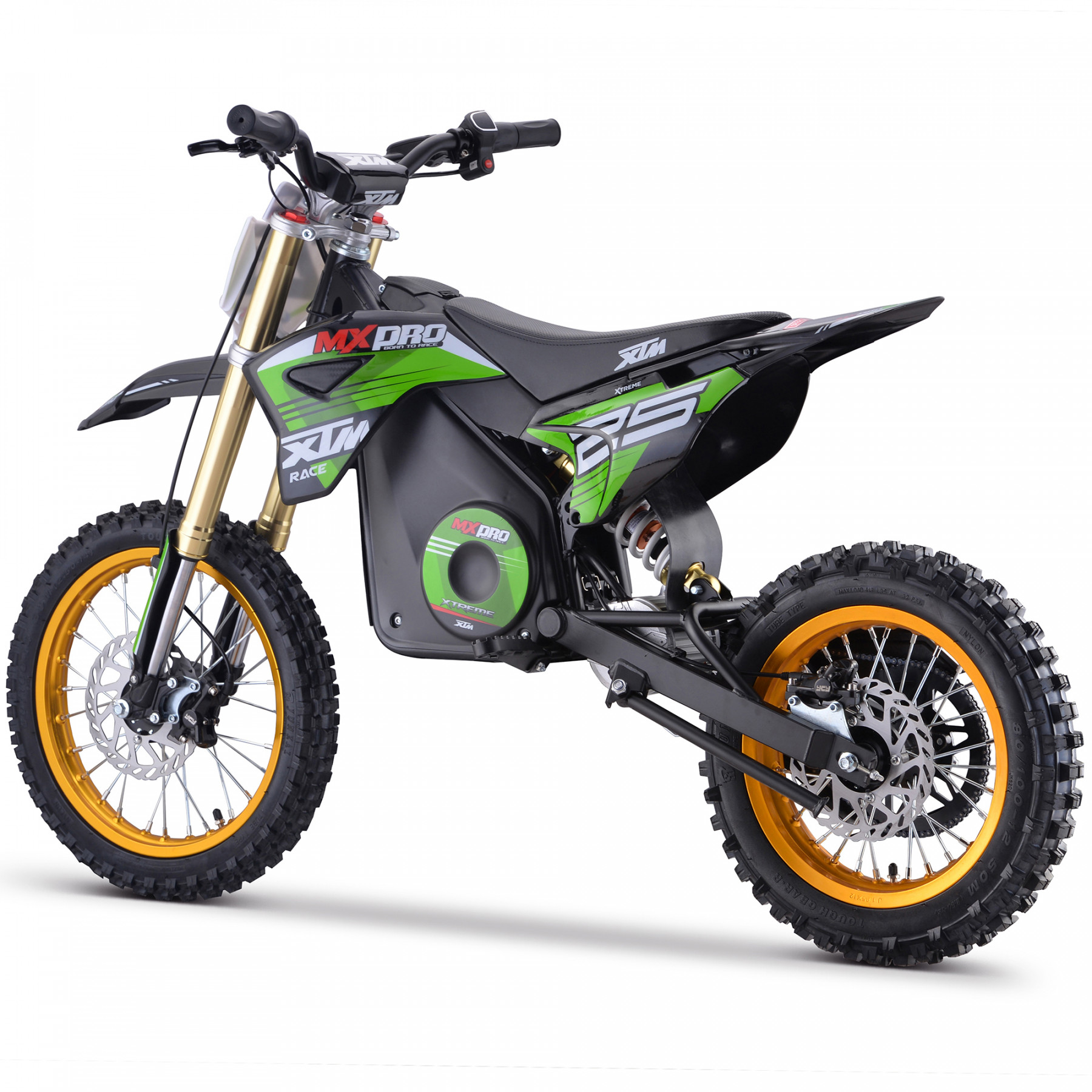 XTM MX-PRO 48V 1600W BIG WHEEL 14/12 LITHIUM DIRT BIKE GREEN