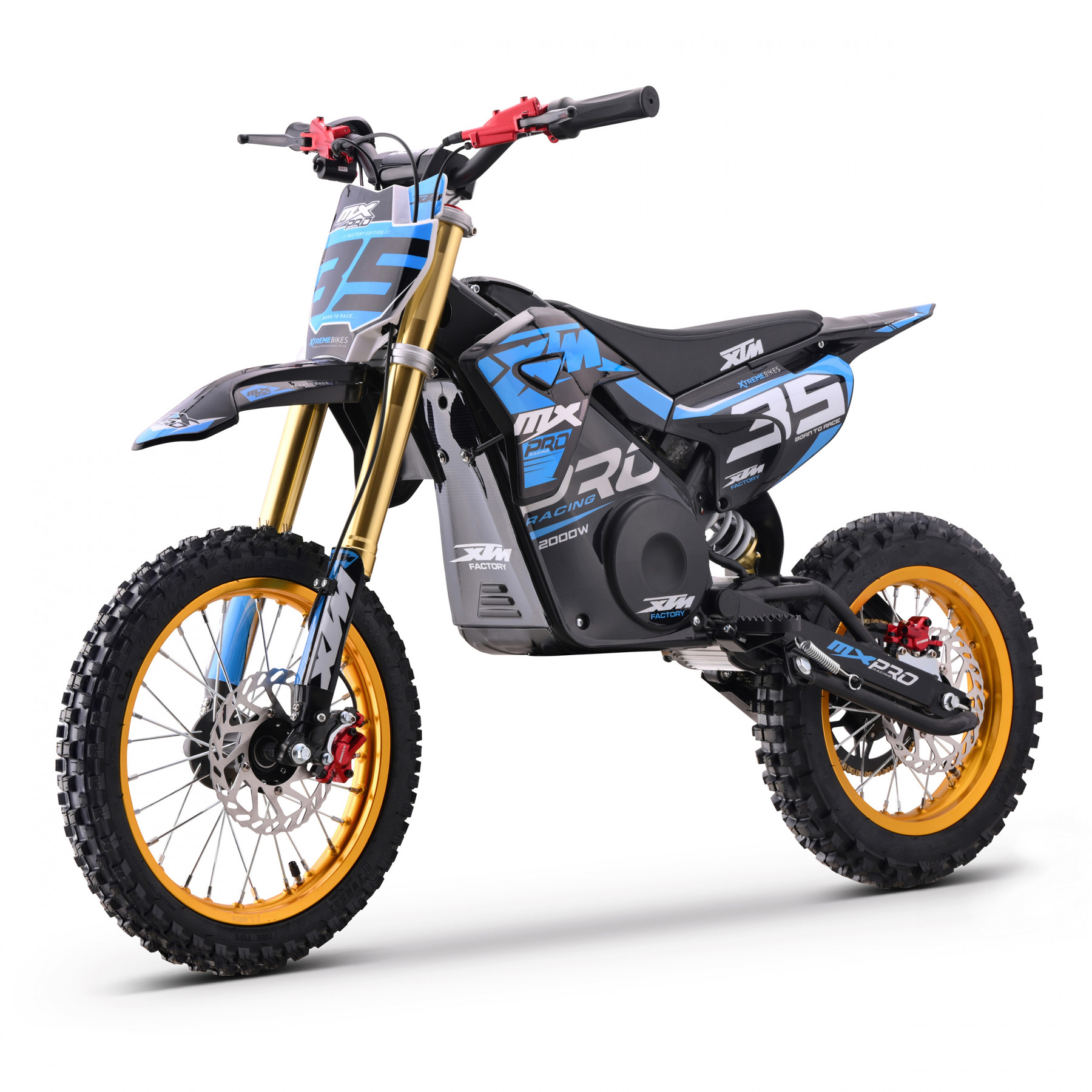 2026 XTM MXPRO 60V 2000W LITHIUM ELECTRIC DIRT BIKE BIG 14/12