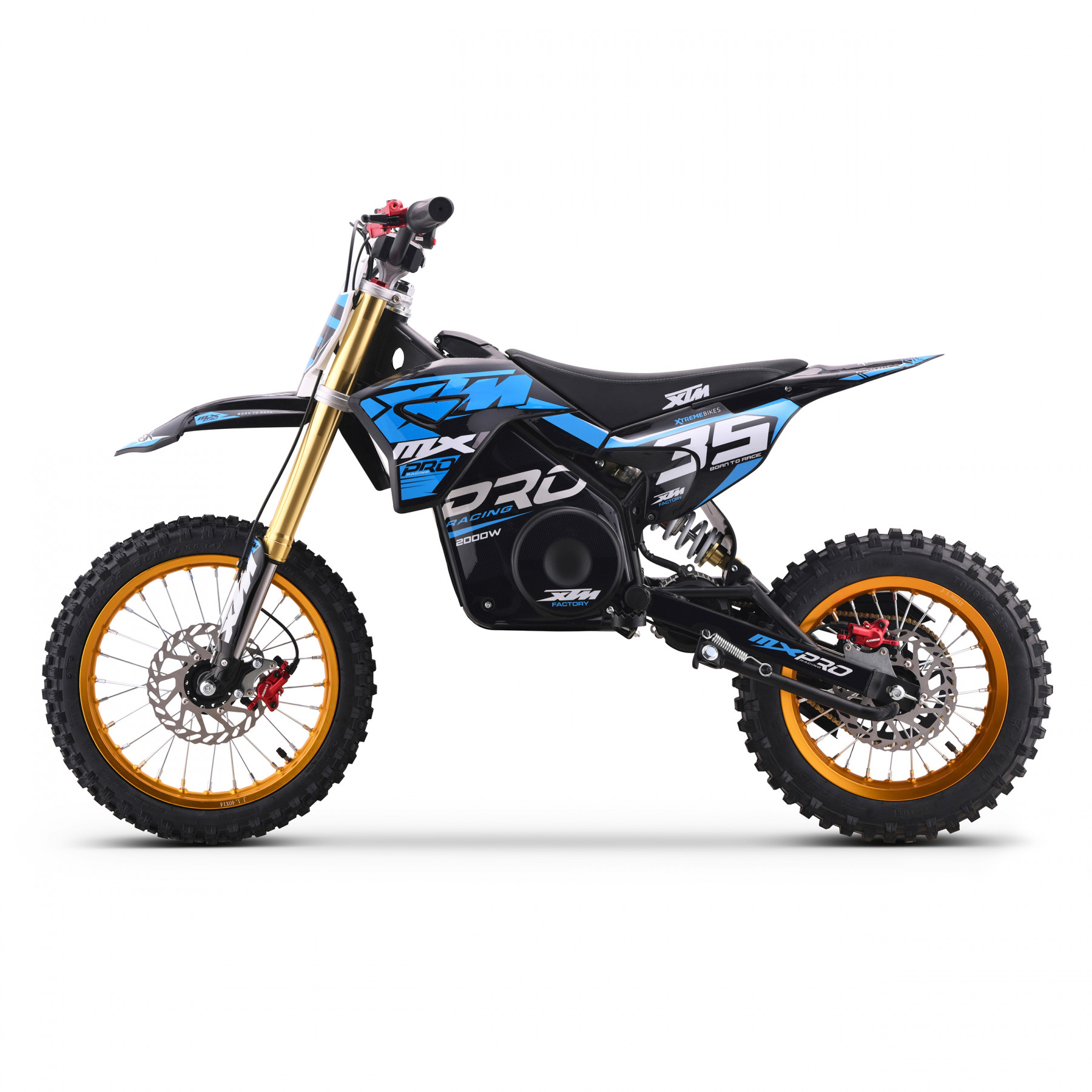 2026 XTM MXPRO 48V 2000W LITHIUM ELECTRIC DIRT BIKE BIG 14/12