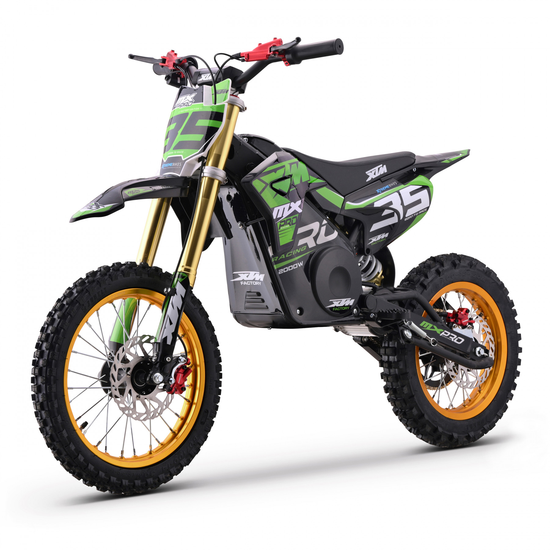 2026 XTM MXPRO 48V 2000W LITHIUM ELECTRIC DIRT BIKE BIG 14/12