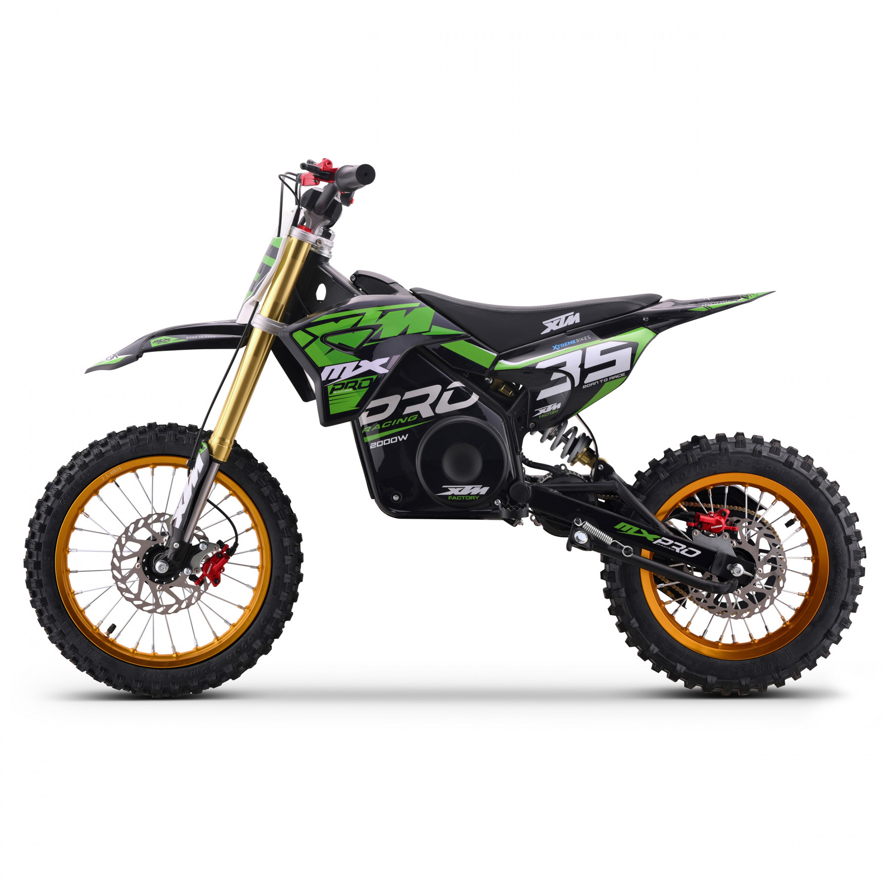 2026 XTM MXPRO 60V 2000W LITHIUM ELECTRIC DIRT BIKE BIG 14/12