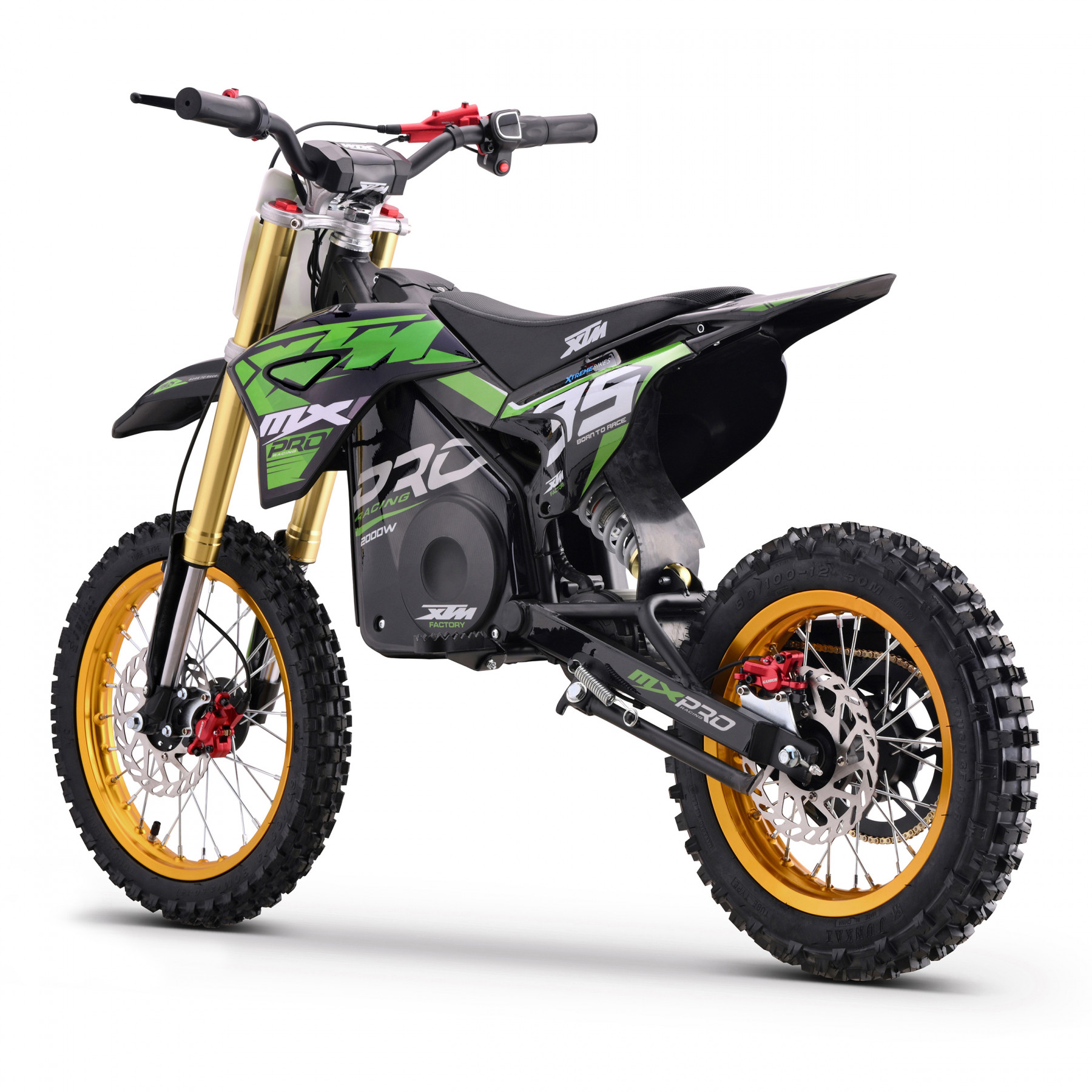 2026 XTM MXPRO 48V 2000W LITHIUM ELECTRIC DIRT BIKE BIG 14/12