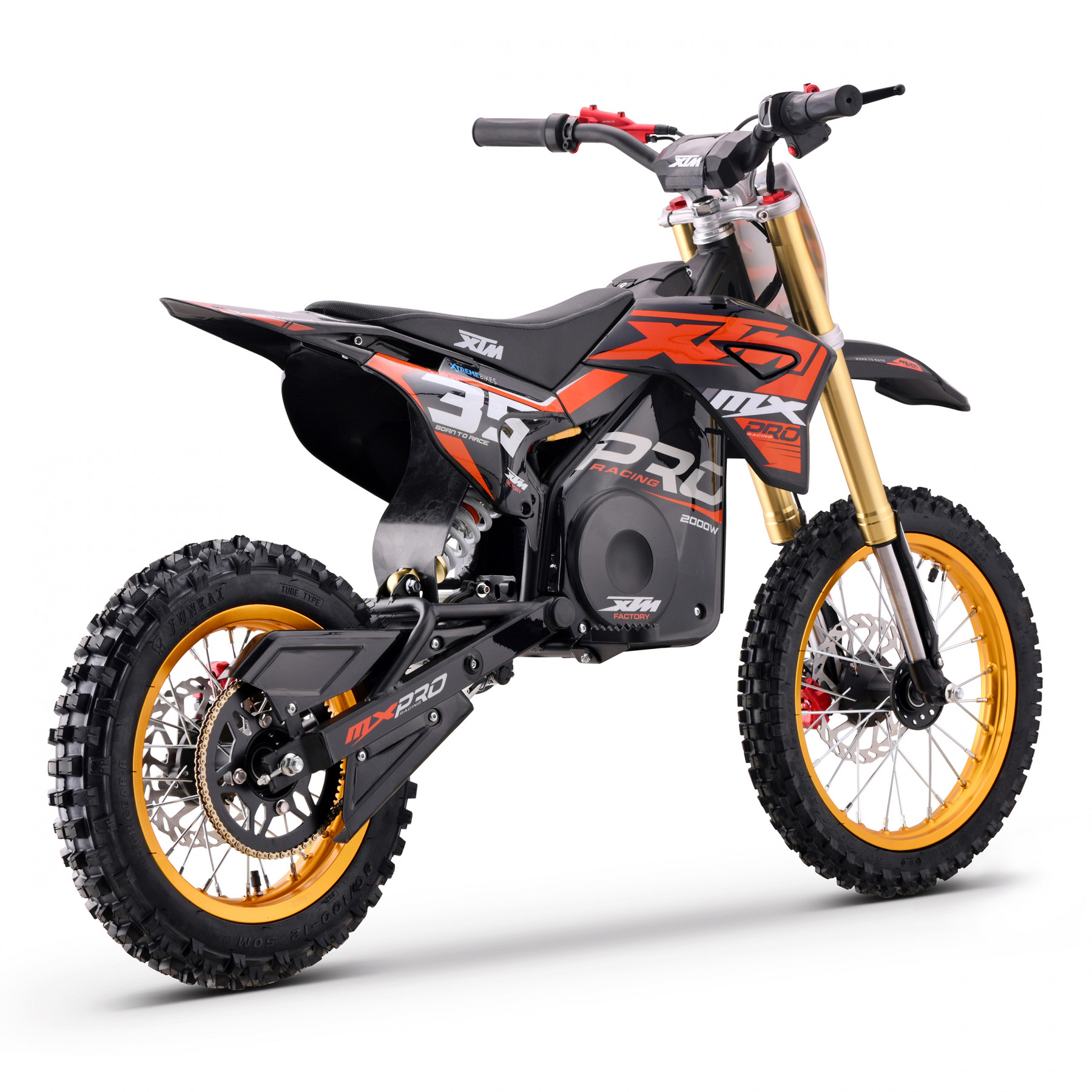 2026 XTM MXPRO 48V 2000W LITHIUM ELECTRIC DIRT BIKE BIG 14/12