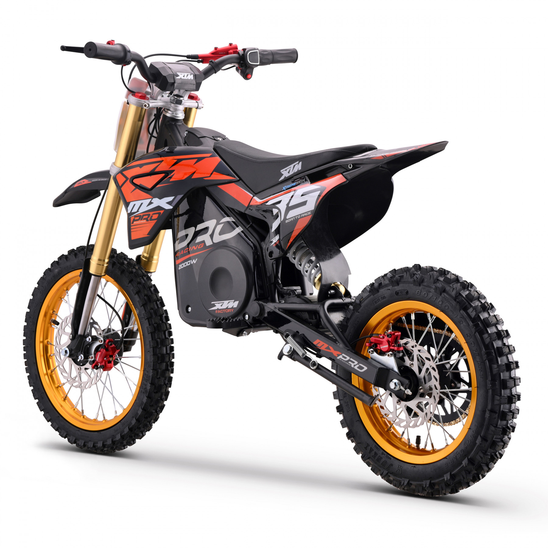 2026 XTM MXPRO 48V 2000W LITHIUM ELECTRIC DIRT BIKE BIG 14/12