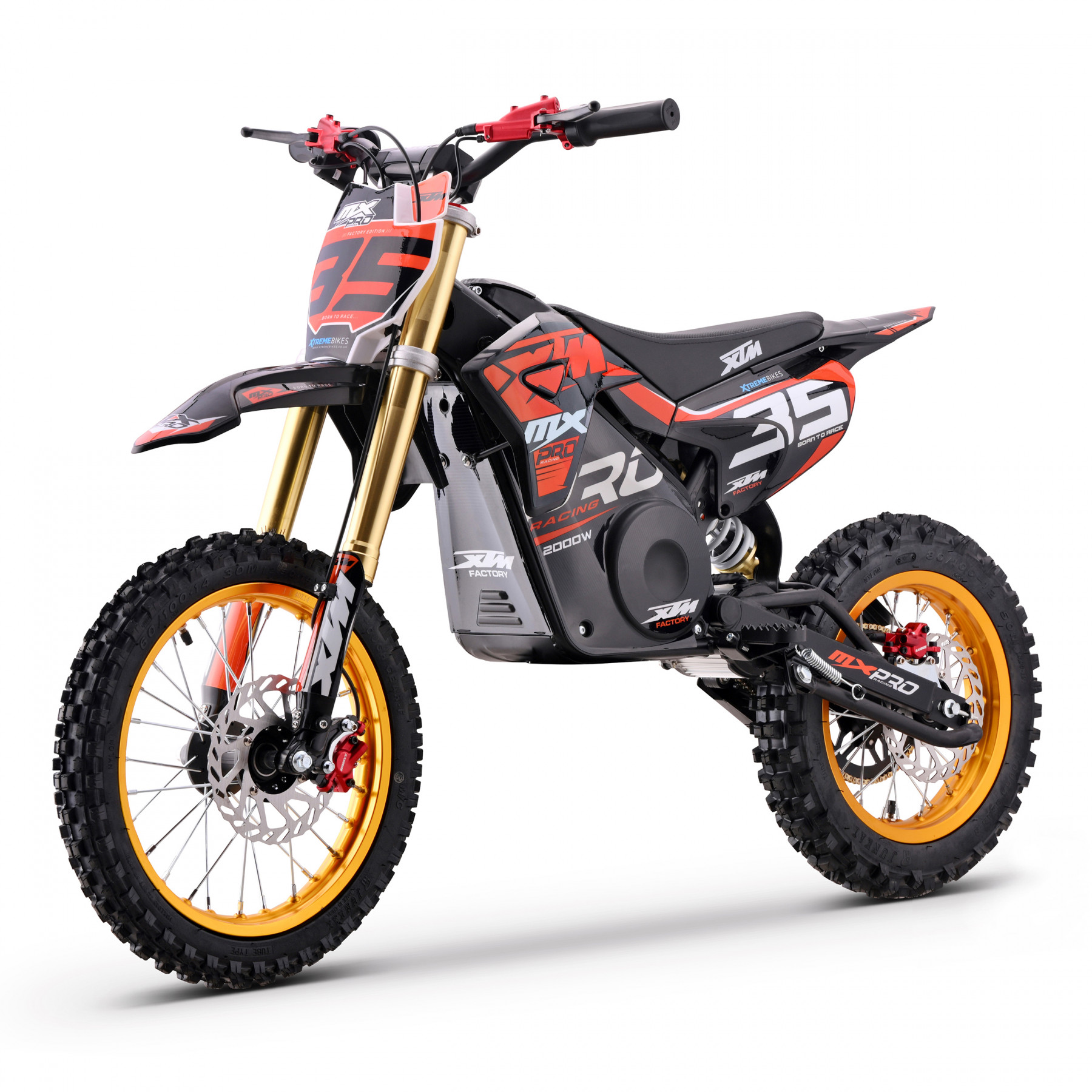2026 XTM MXPRO 48V 2000W LITHIUM ELECTRIC DIRT BIKE BIG 14/12