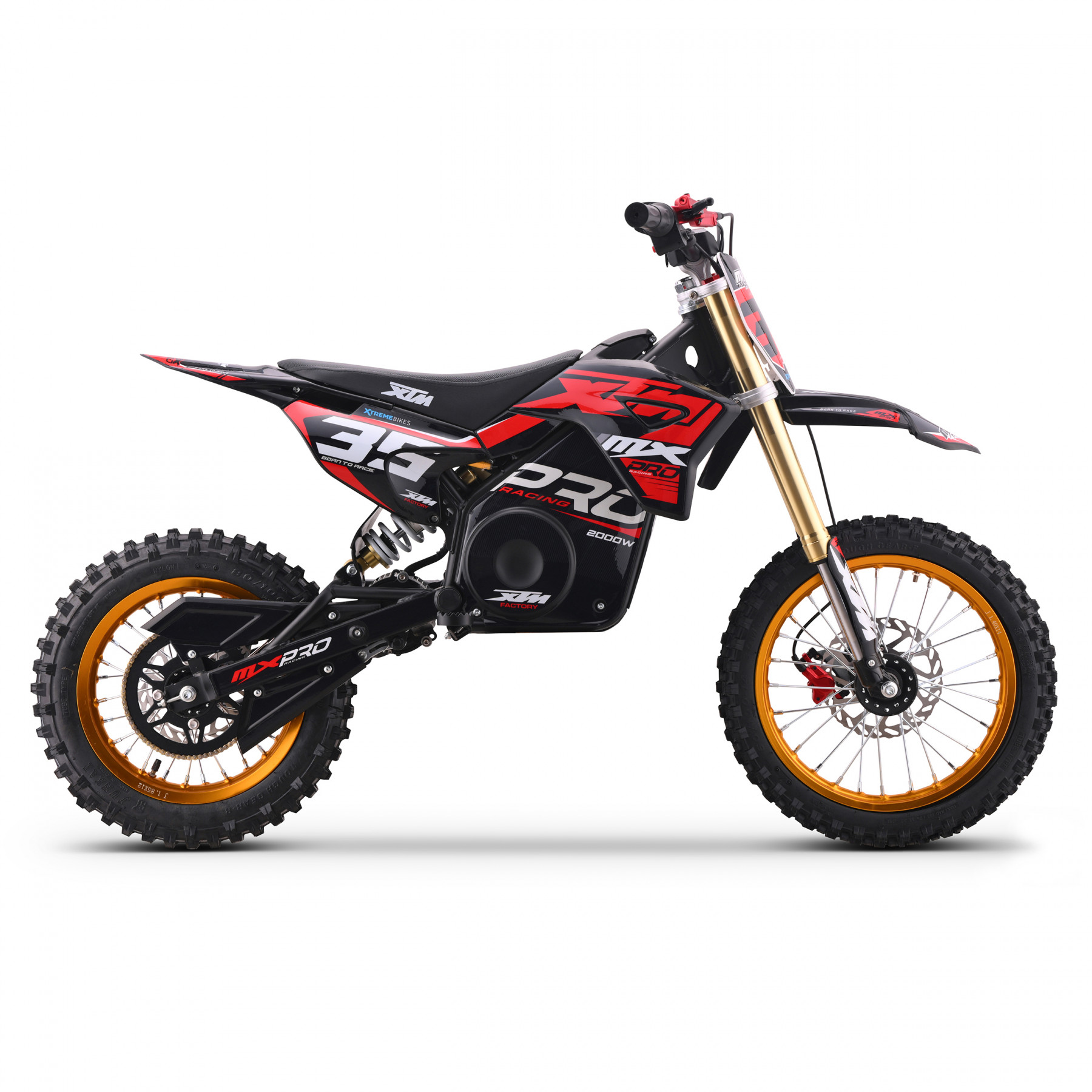 2026 XTM MXPRO 60V 2000W LITHIUM ELECTRIC DIRT BIKE BIG 14/12