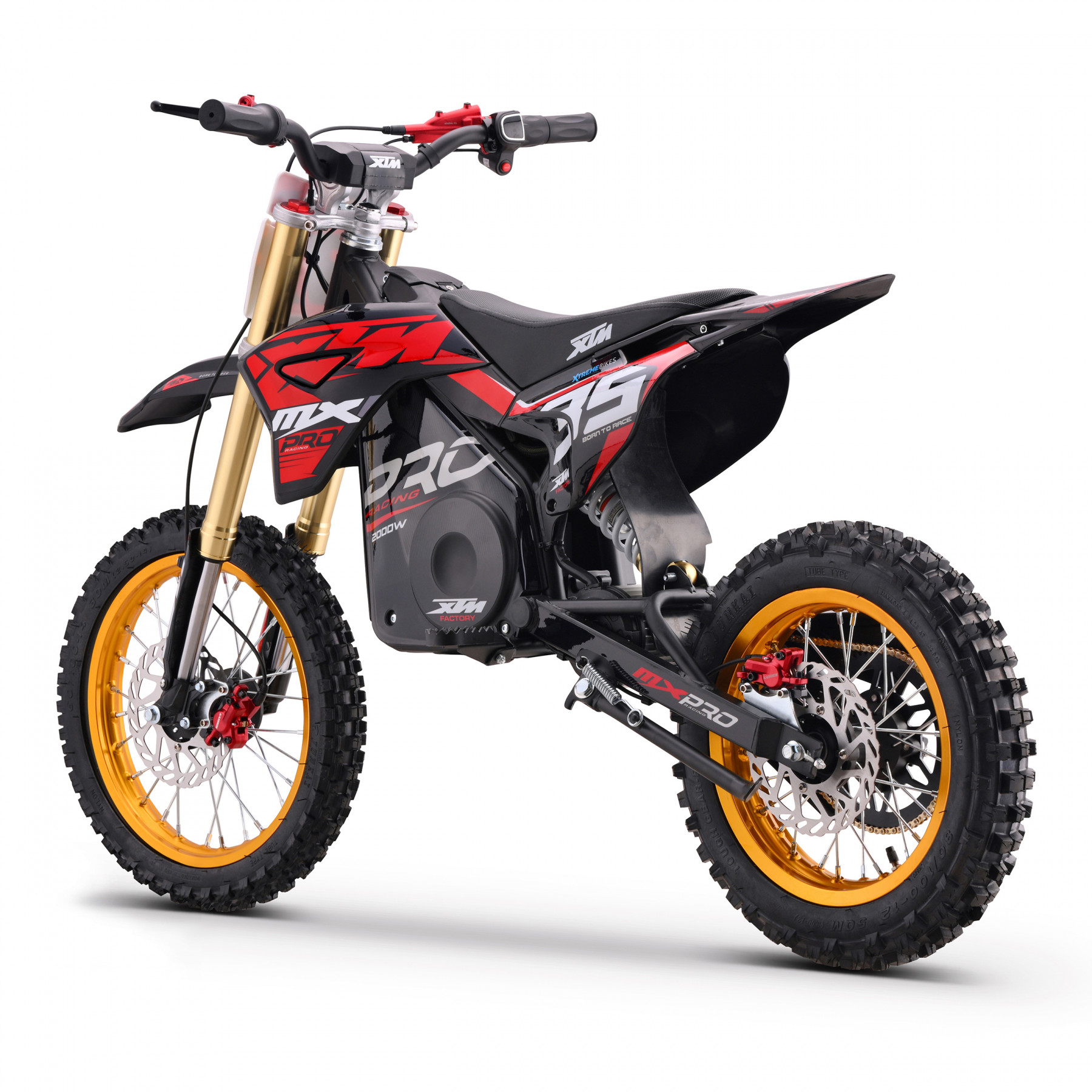 2026 XTM MXPRO 60V 2000W LITHIUM ELECTRIC DIRT BIKE BIG 14/12