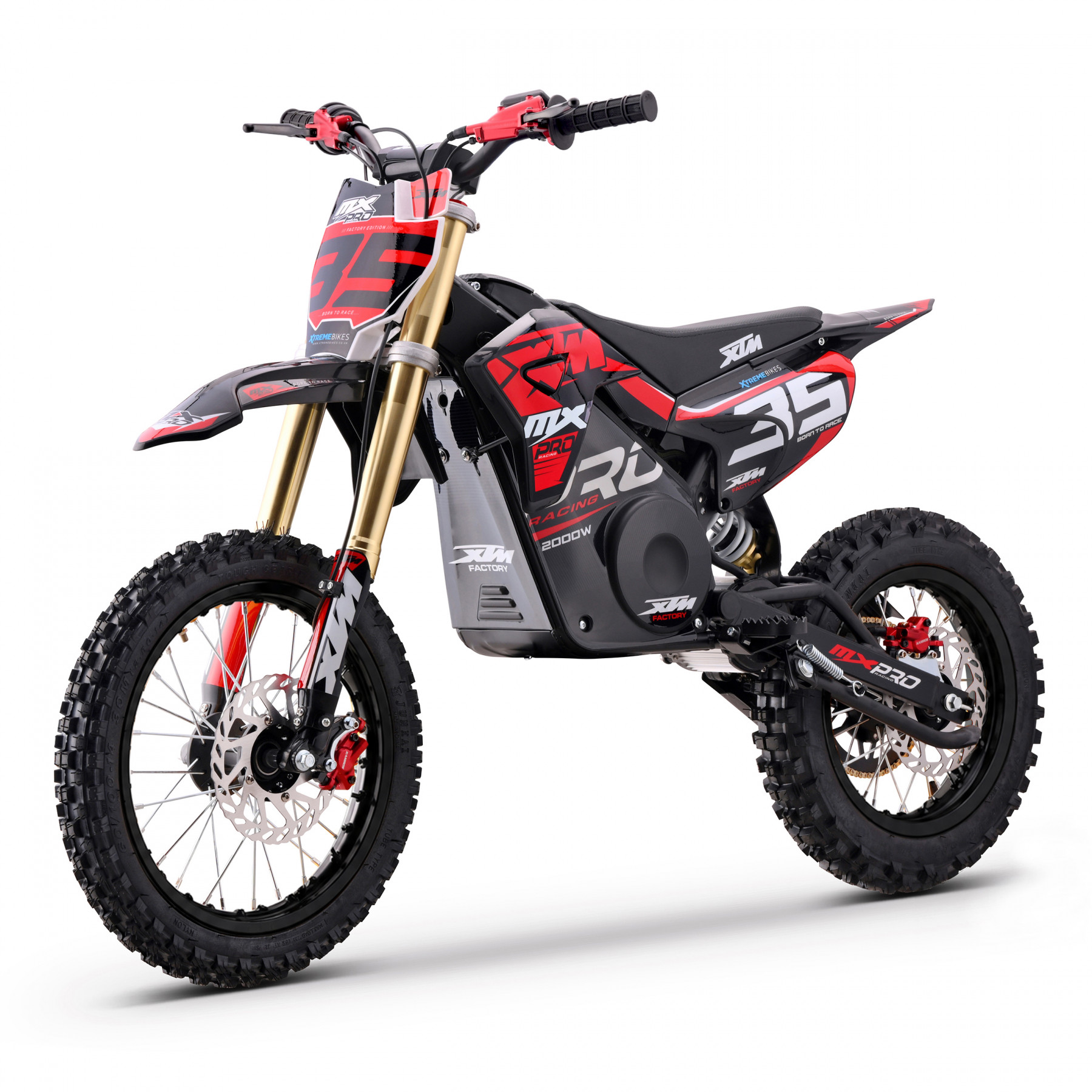 2027 XTM MXPRO 60V 2000W LITHIUM ELECTRIC DIRT BIKE BIG 14/12