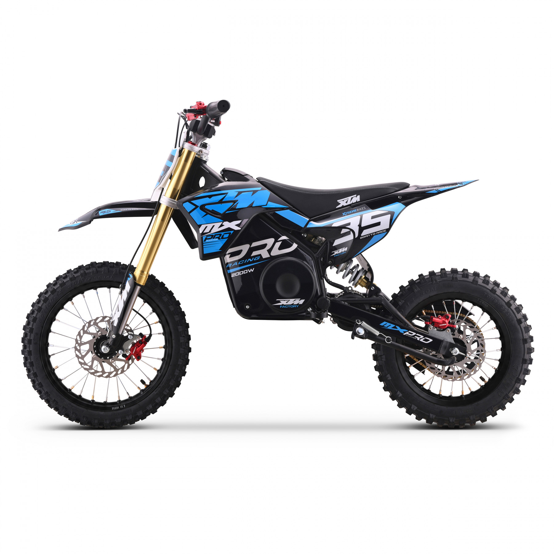 2027 XTM MXPRO 60V 2000W LITHIUM ELECTRIC DIRT BIKE BIG 14/12