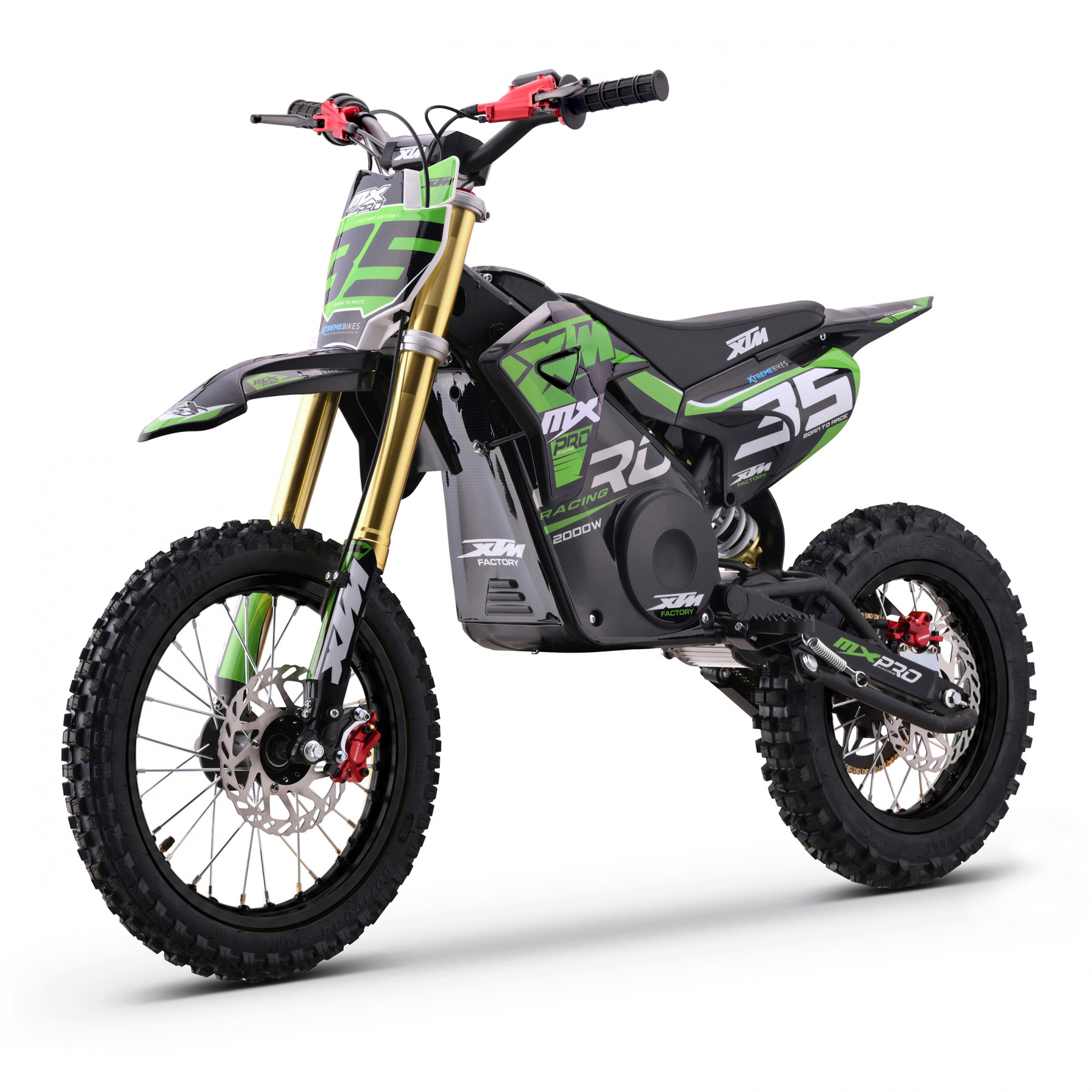 2027 XTM MXPRO 60V 2000W LITHIUM ELECTRIC DIRT BIKE BIG 14/12