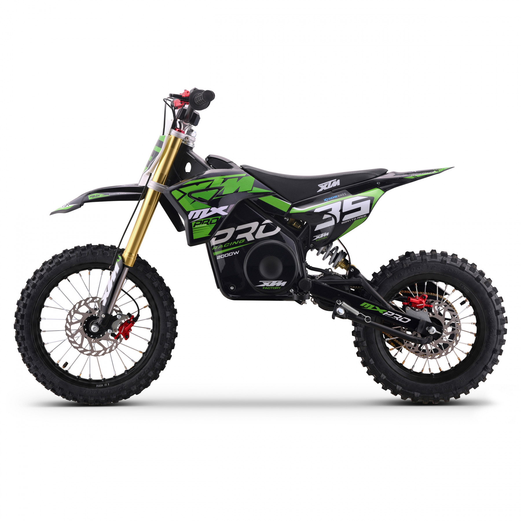 2027 XTM MXPRO 60V 2000W LITHIUM ELECTRIC DIRT BIKE BIG 14/12