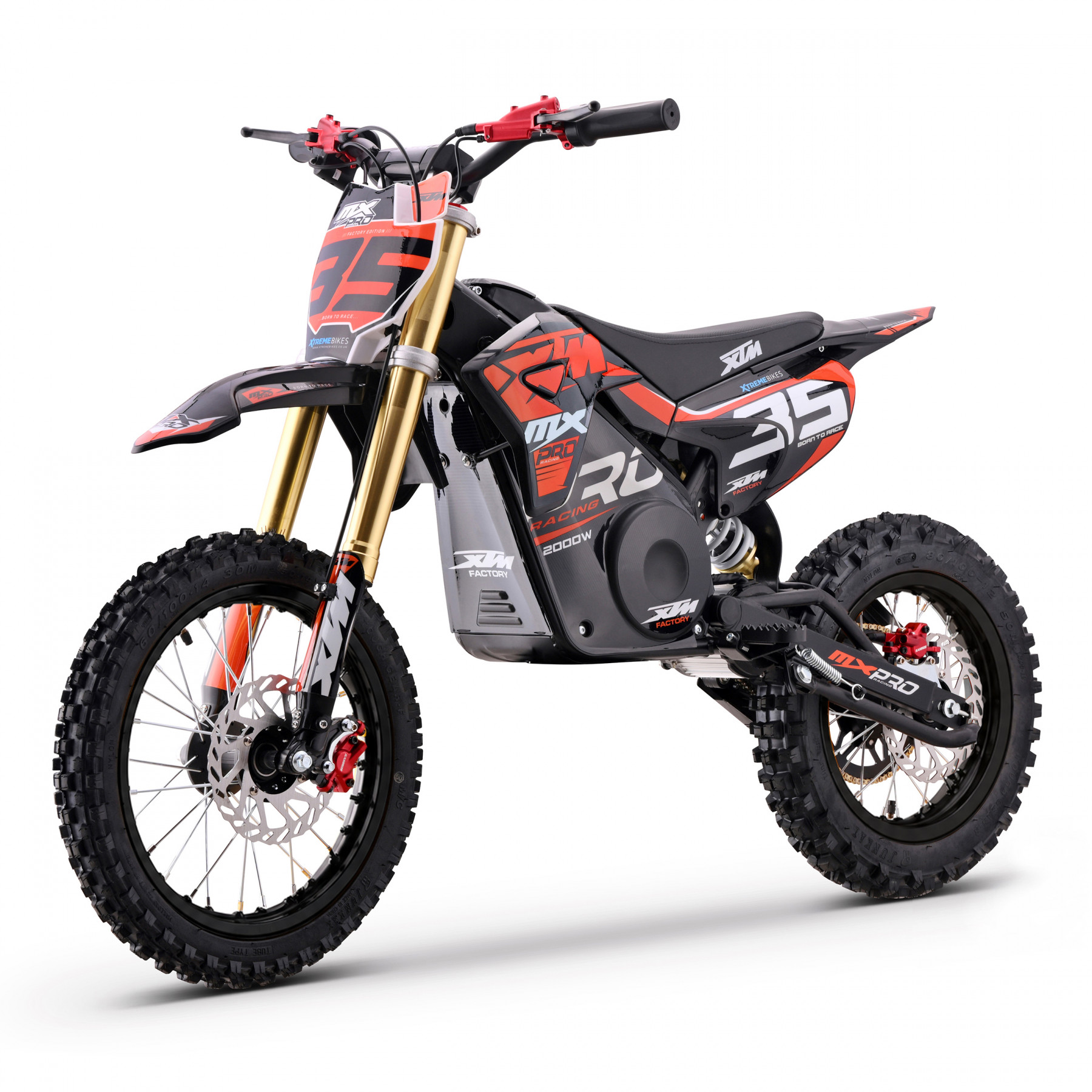 2027 XTM MXPRO 60V 2000W LITHIUM ELECTRIC DIRT BIKE BIG 14/12