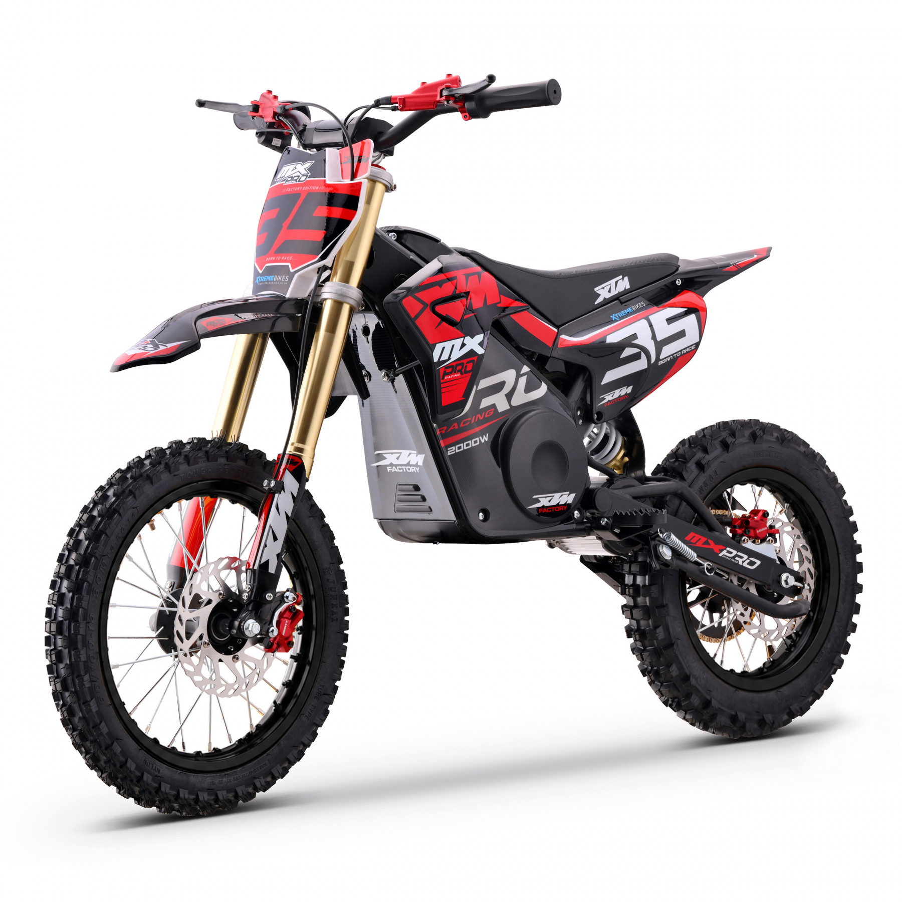 2027 XTM MXPRO 60V 2000W LITHIUM ELECTRIC DIRT BIKE BIG 14/12