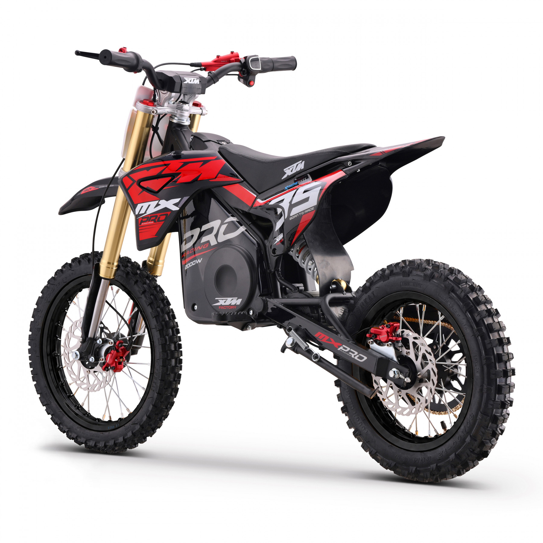 2027 XTM MXPRO 60V 2000W LITHIUM ELECTRIC DIRT BIKE BIG 14/12