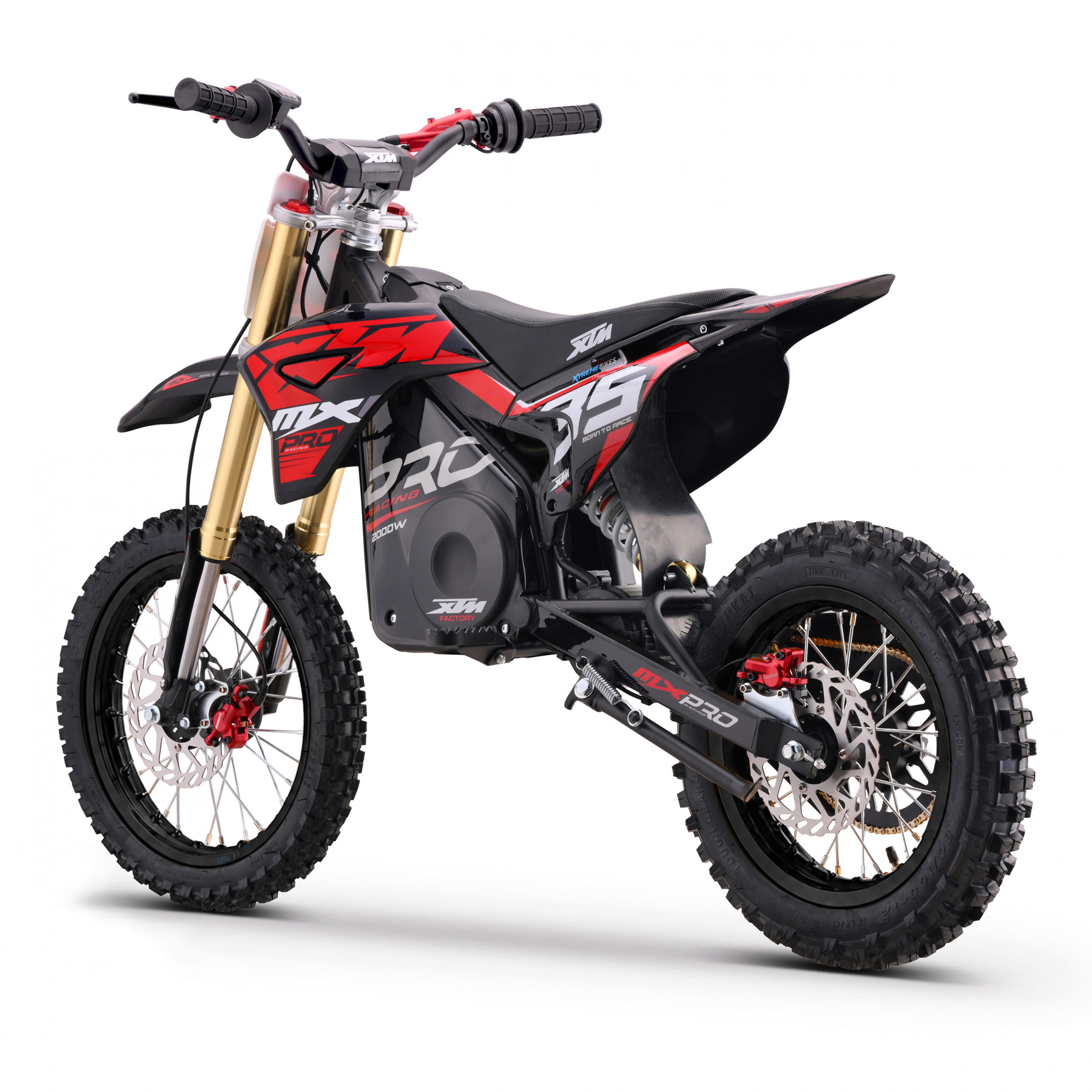 2027 XTM MXPRO 60V 2000W LITHIUM ELECTRIC DIRT BIKE BIG 14/12