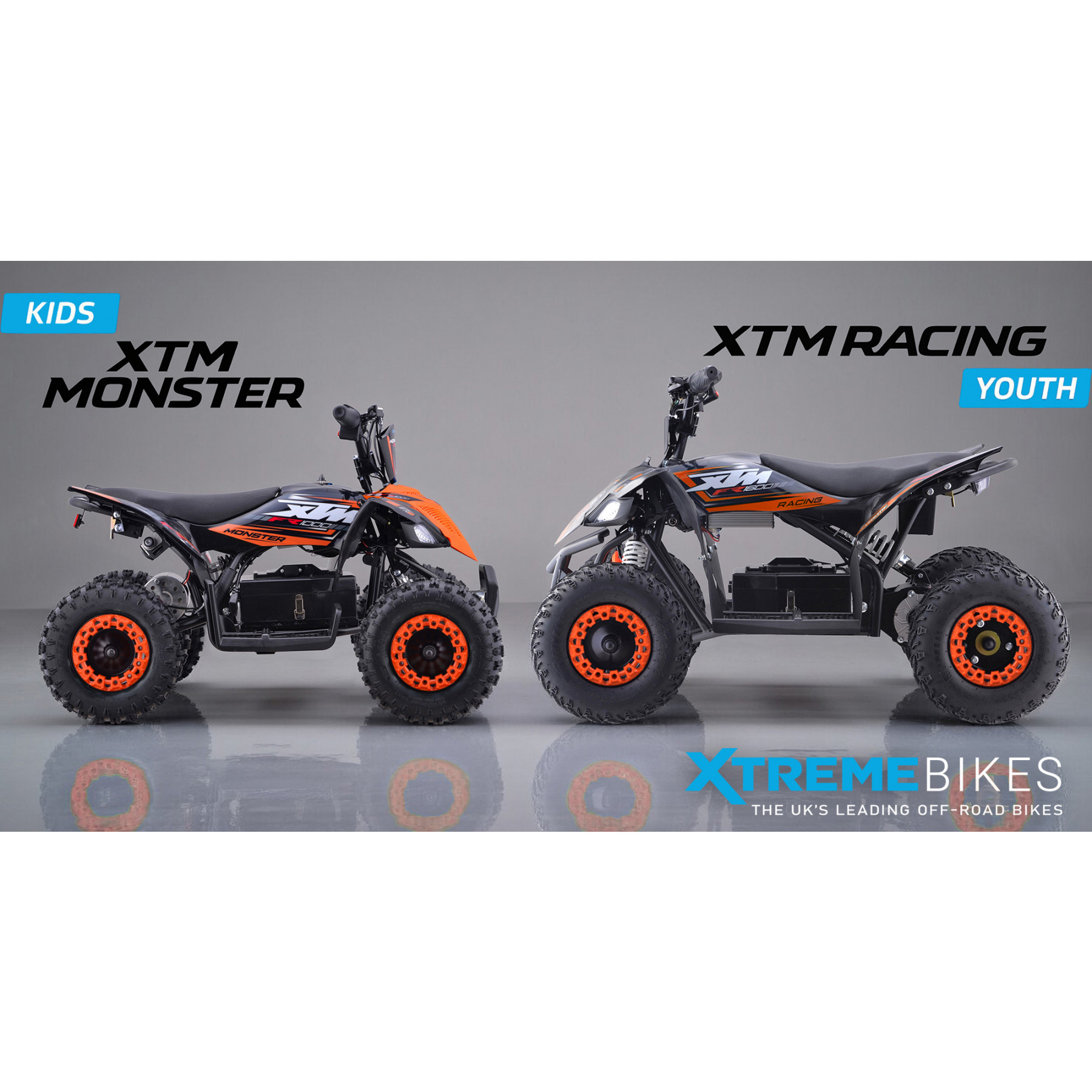 2026 XTM RACING 48V 1600W LITHIUM YOUTH ATV QUAD BIKE ORANGE