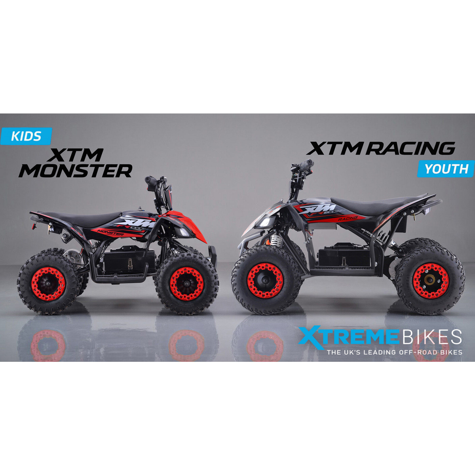 2026 XTM RACING 48V 1600W LITHIUM YOUTH ATV QUAD BIKE RED