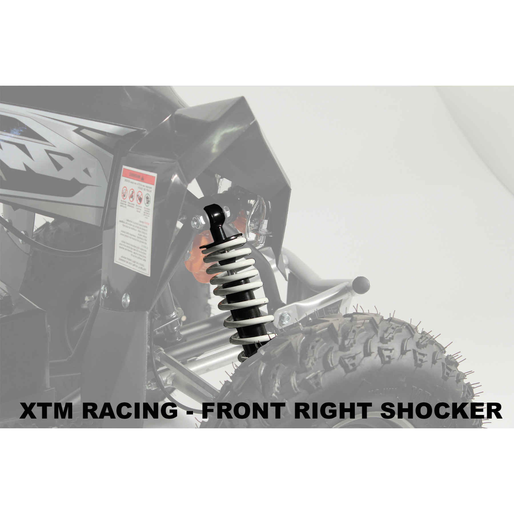XTM RACING QUAD COMPLETE OFF SIDE FRONT RIGHT SHOCKER