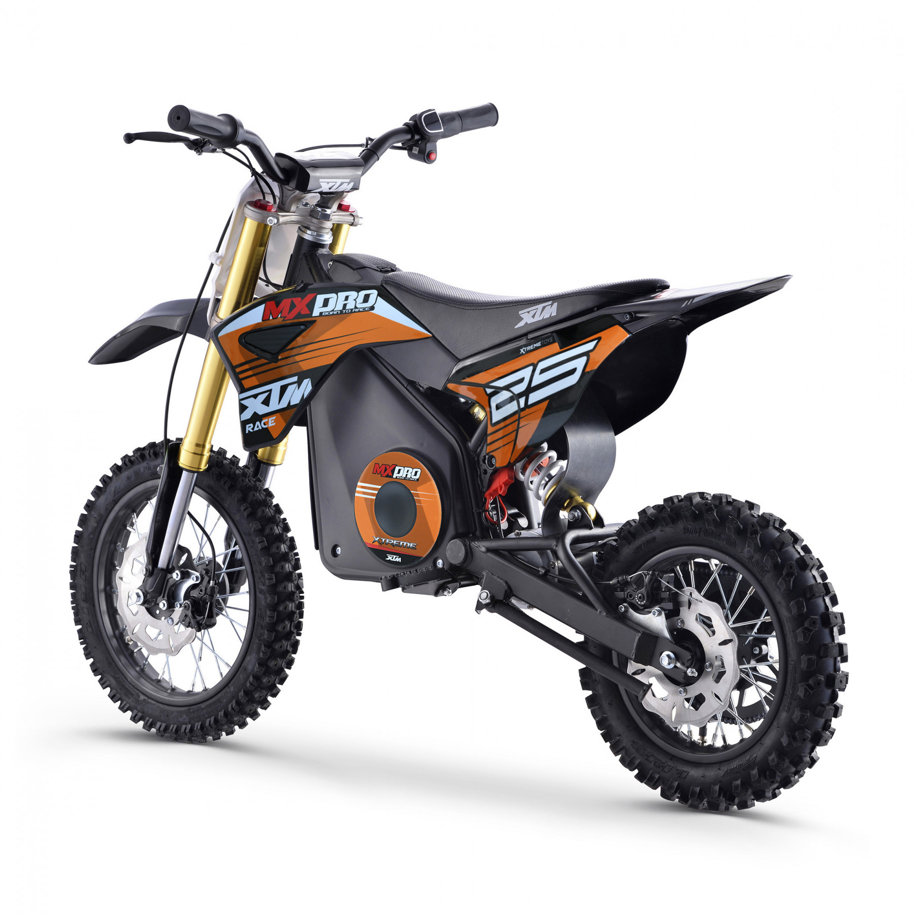 XTM MX-PRO 36V 1100W LITHIUM DIRT BIKE 12/10 WHEEL ORANGE