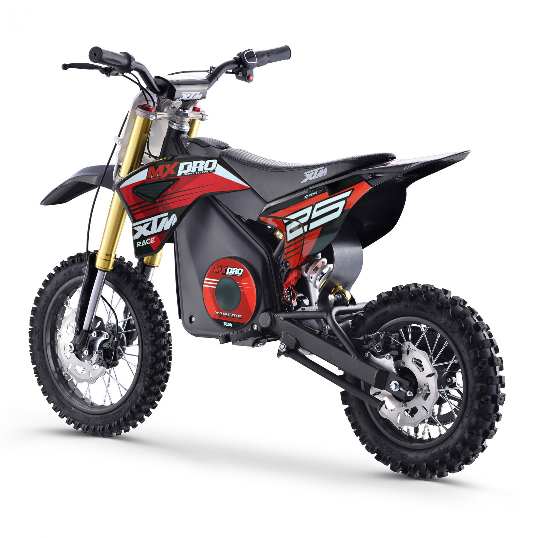 XTM MX-PRO 36V 1100W LITHIUM DIRT BIKE 12/10 WHEEL RED